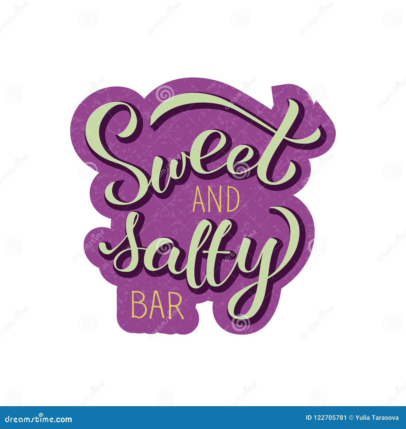 Download Sweet and salty bar stock vector. Illustration of blurb ...