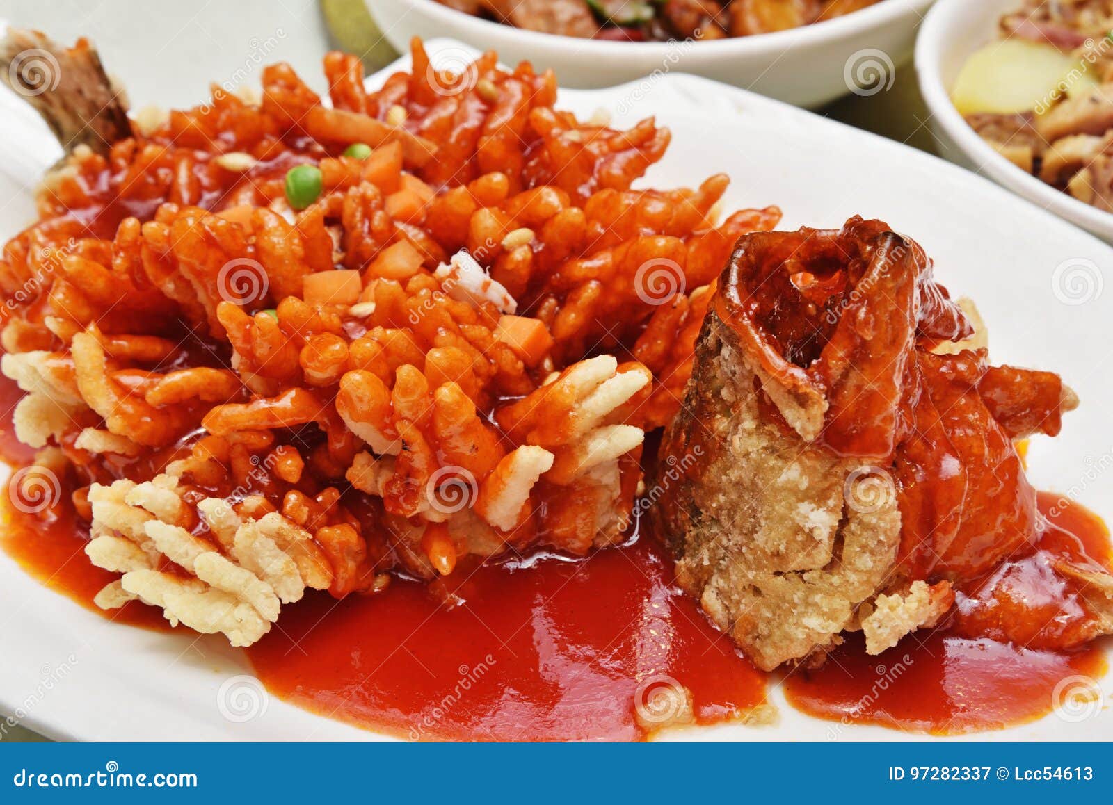 Sweet and Sour Mandarin Fish Stock Image Image of cooked, fish 97282337