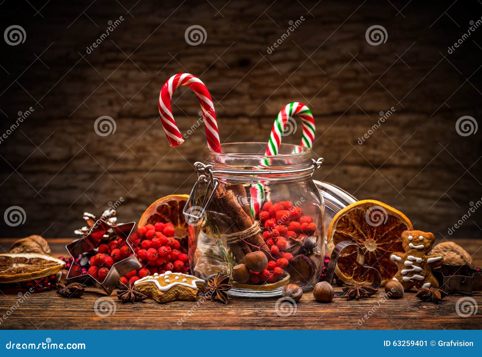 Sweet striped candy canes stock image. Image of decor 63259401