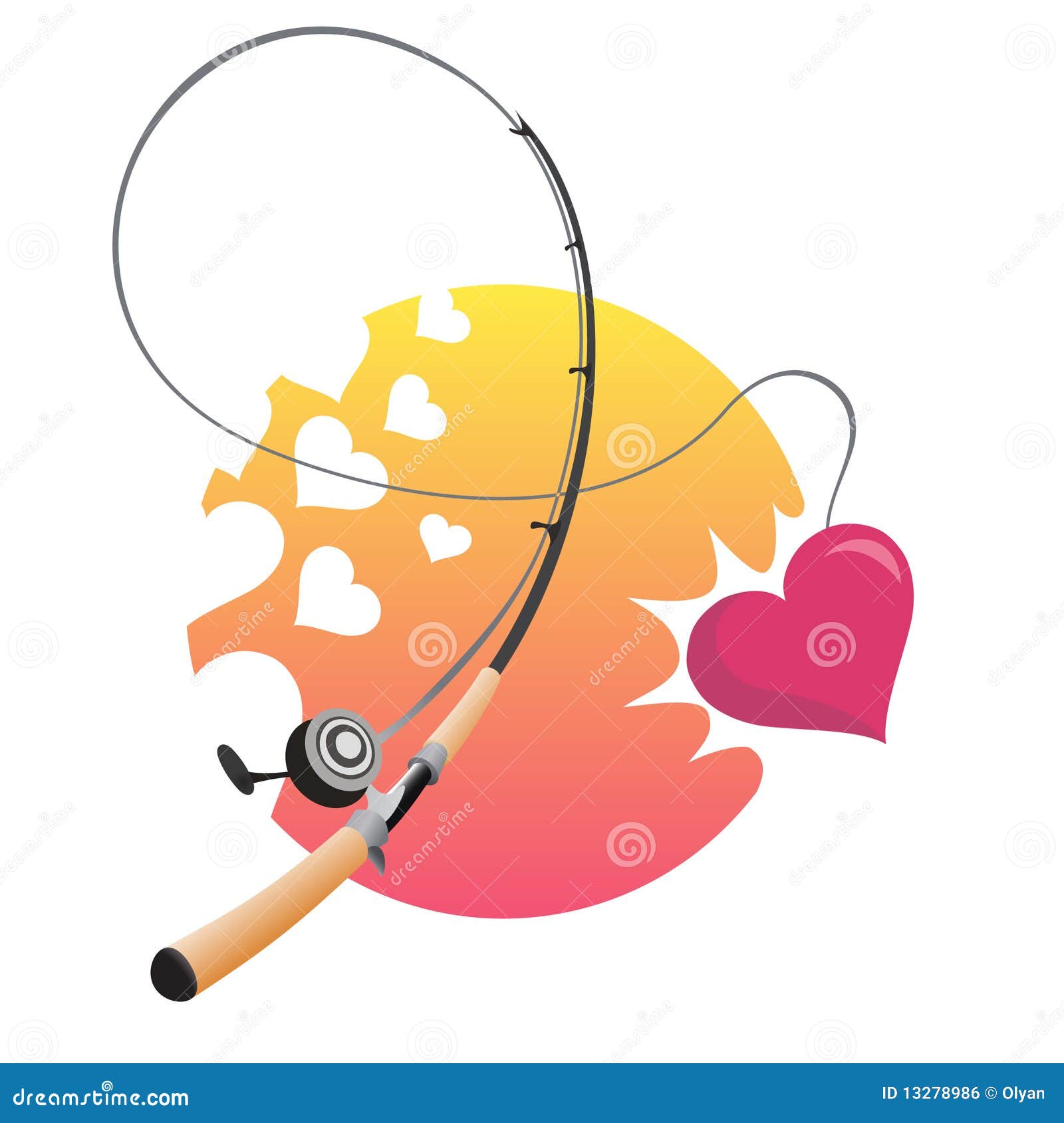 Download Sweetheart catch stock vector. Illustration of care, glow ...