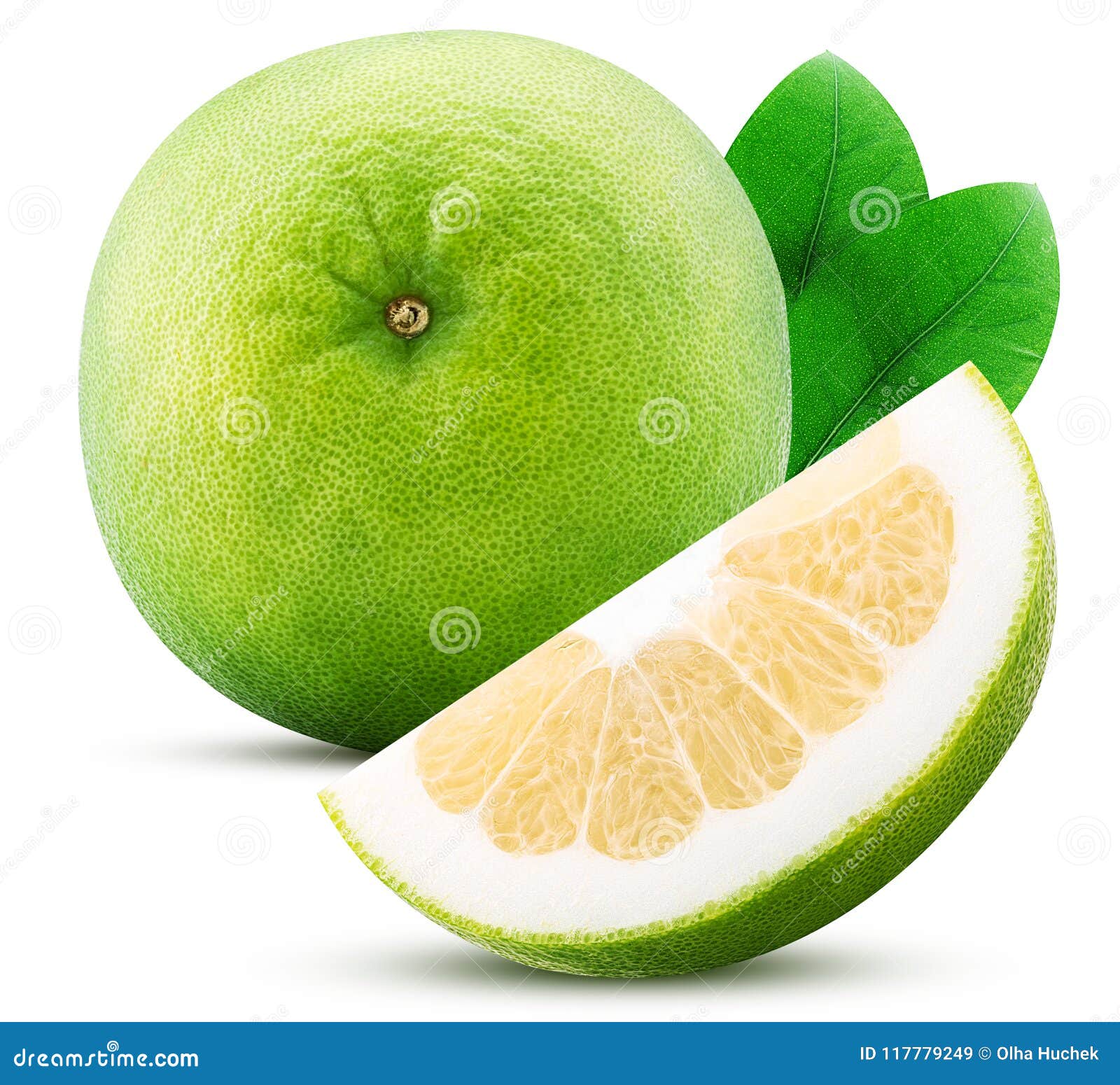 Sweetie Citrus Fruit And Slice With Leaf Stock Image - Image of ...