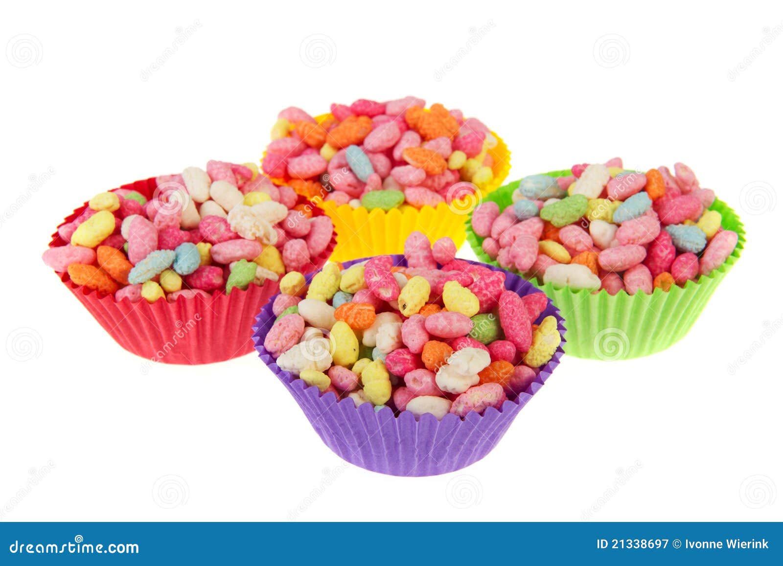Sweets in cups stock image. Image of studio, candy, colorful 21338697