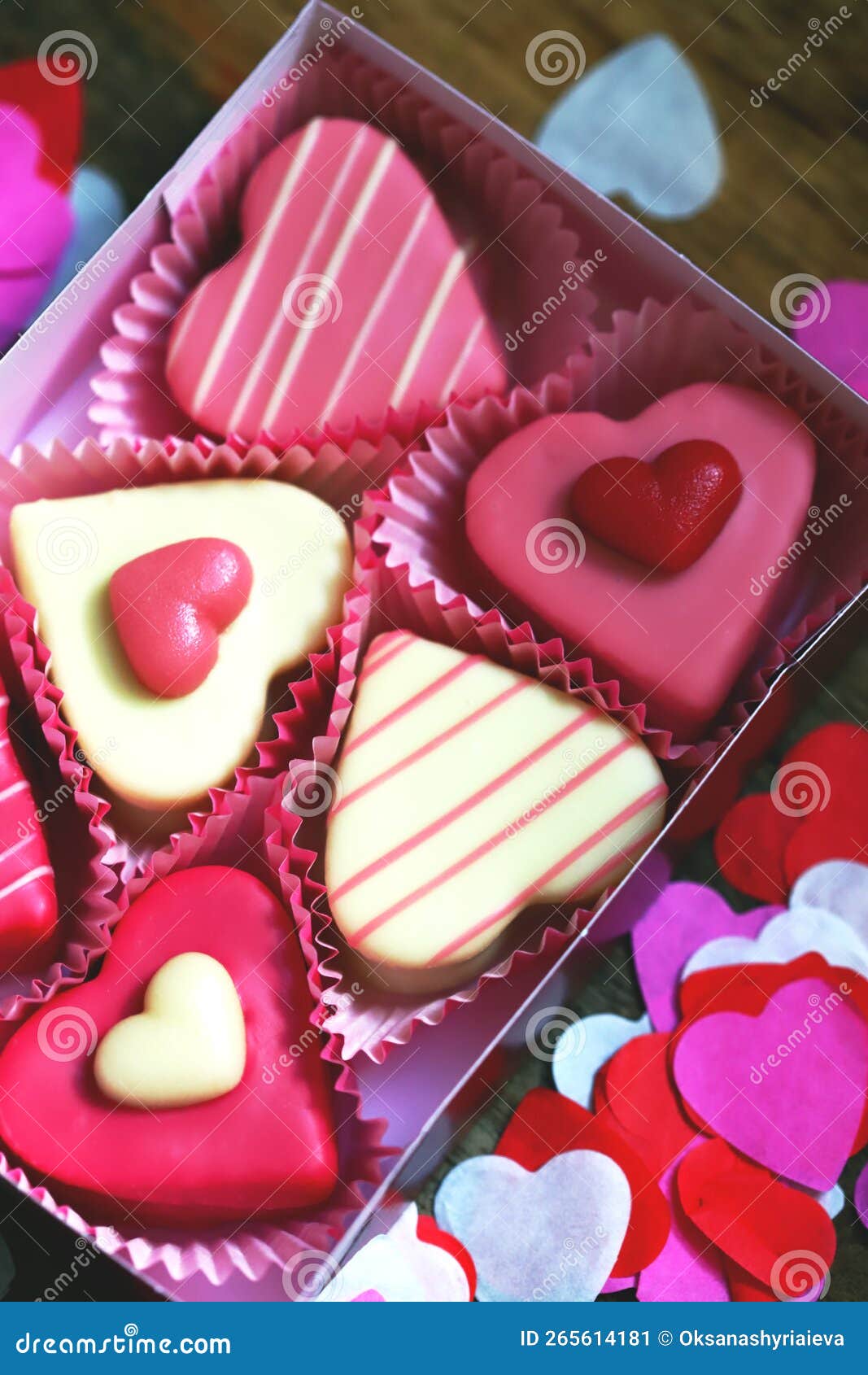 Valentine's Day Mini Hearts Marzipan Candy