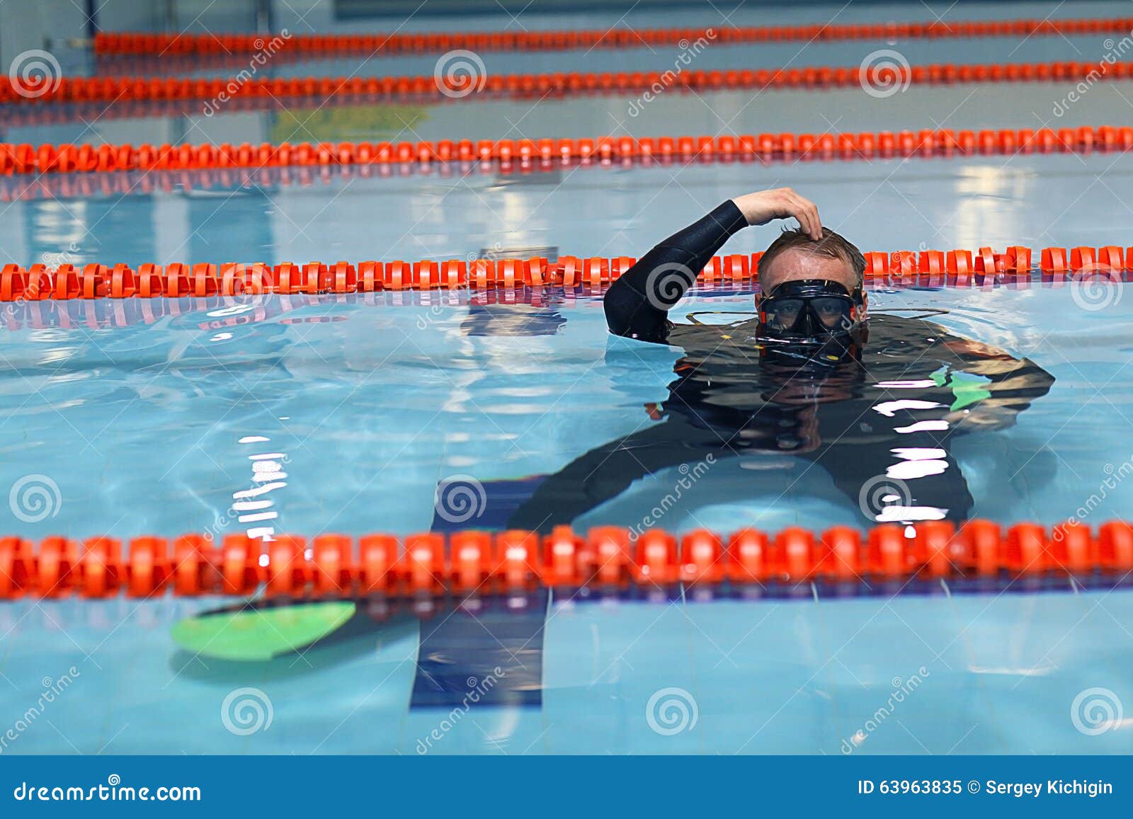Swim coach stock image. Image of leisure, equipment, danger 63963835