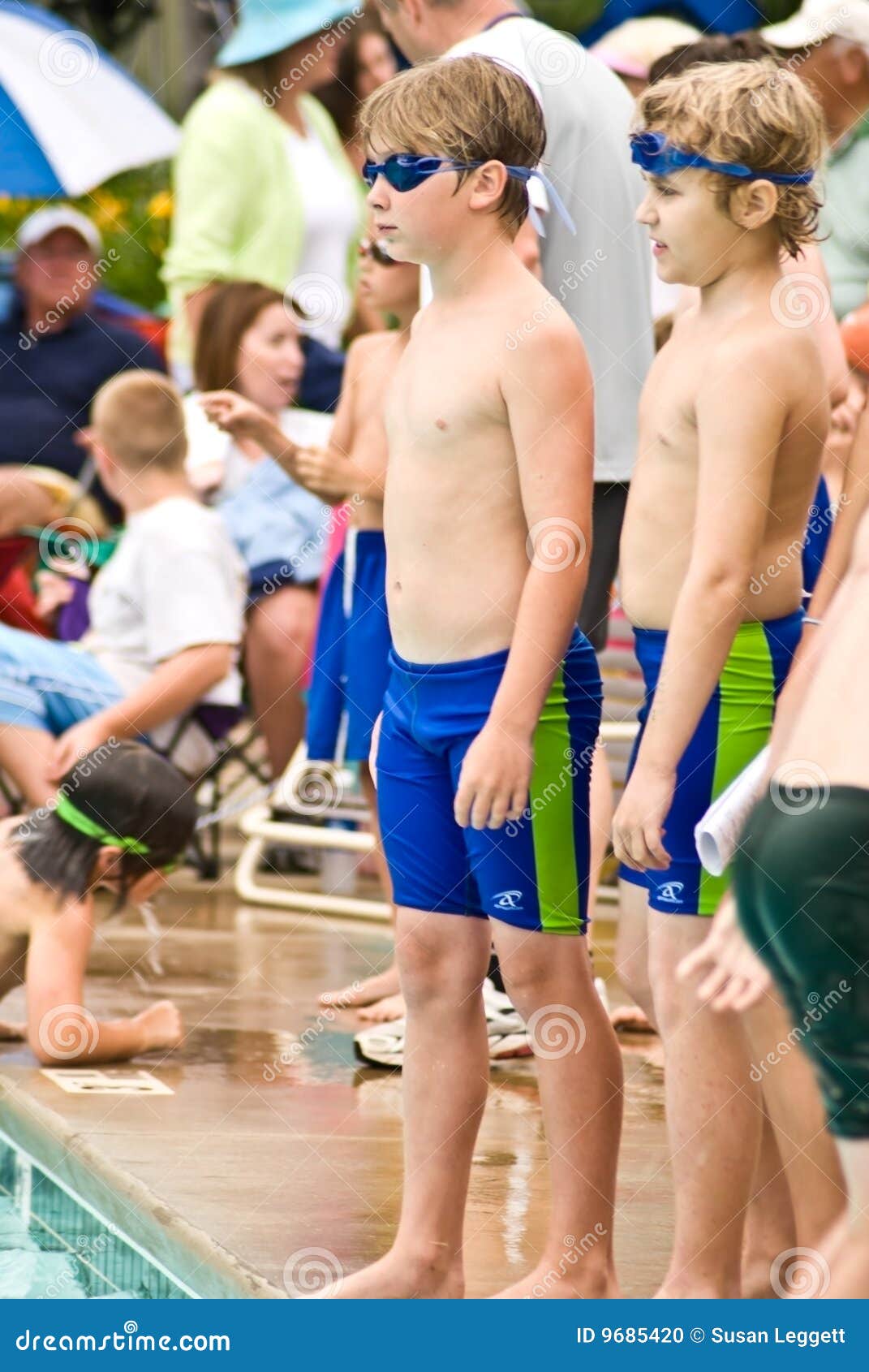 Swim Meet Boys Ready Relay Editorial Image Image Of Dive Male