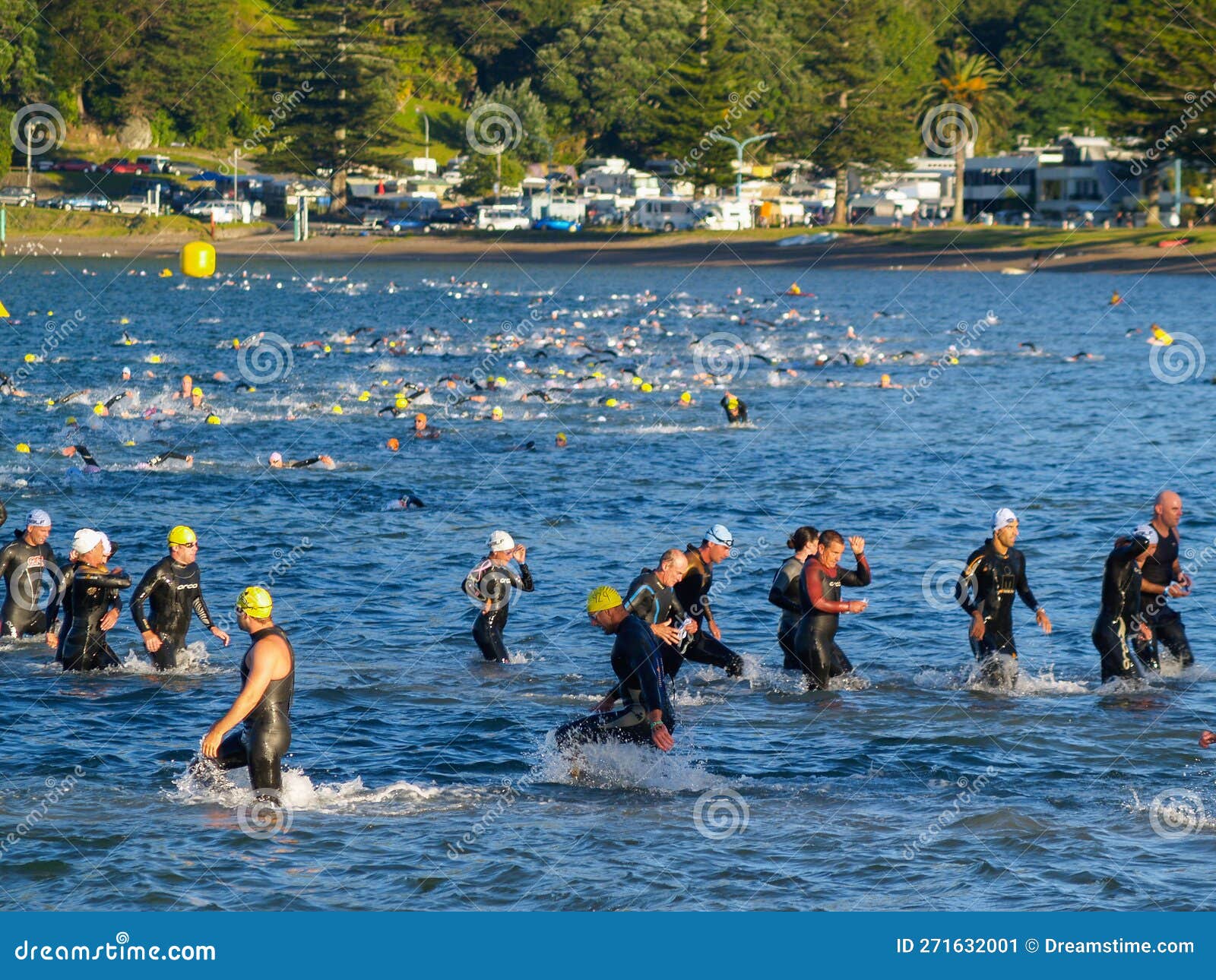 Swim Section in Ironman Event Editorial Photo Image of competition