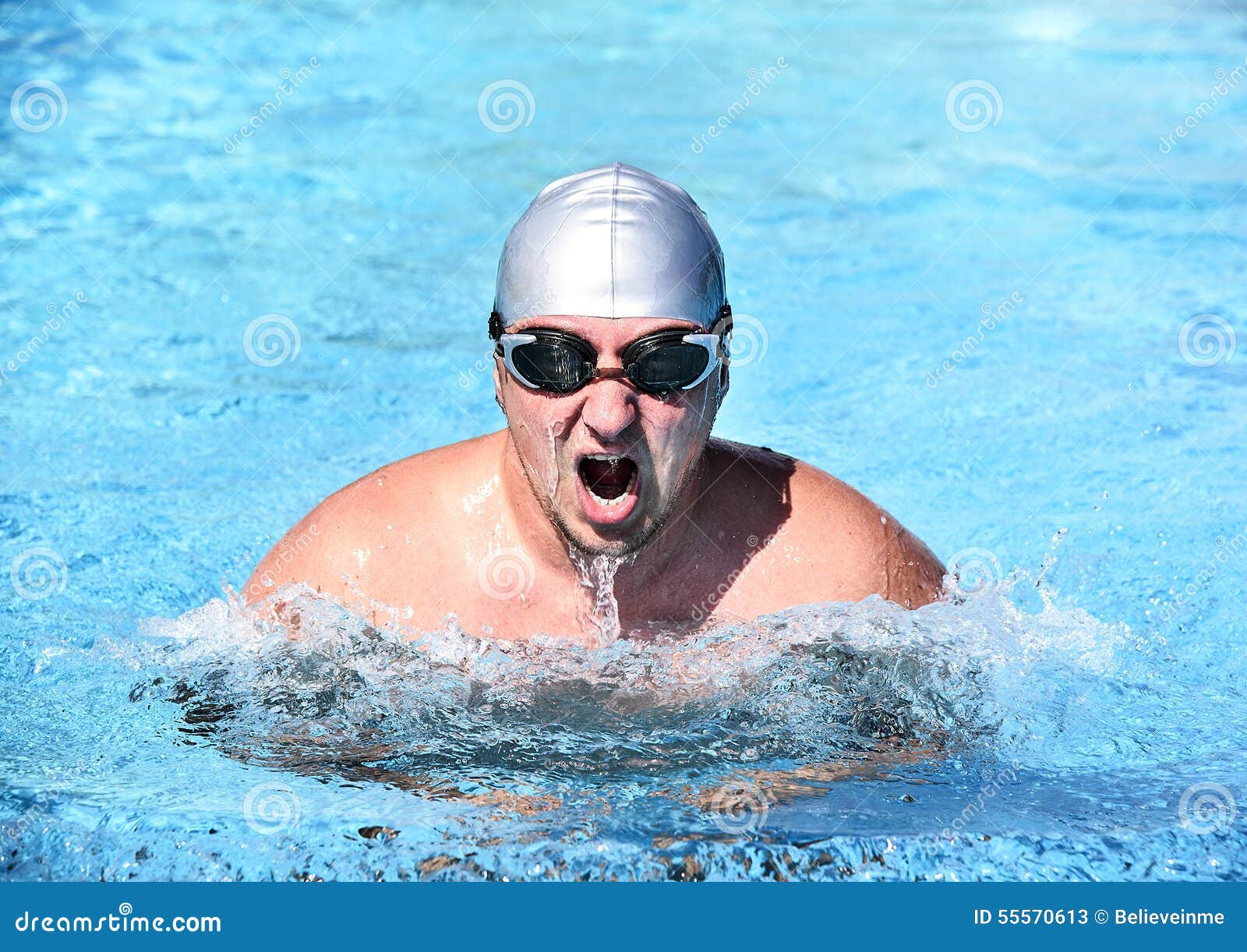 Swimmer immagine stock. Immagine di tipo, uomo, salute - 55570613