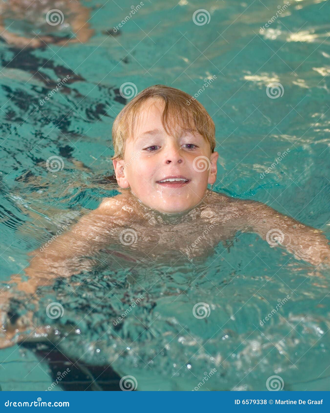Swimming Boy stock photo. Image of seven, lesson, swimming 6579338