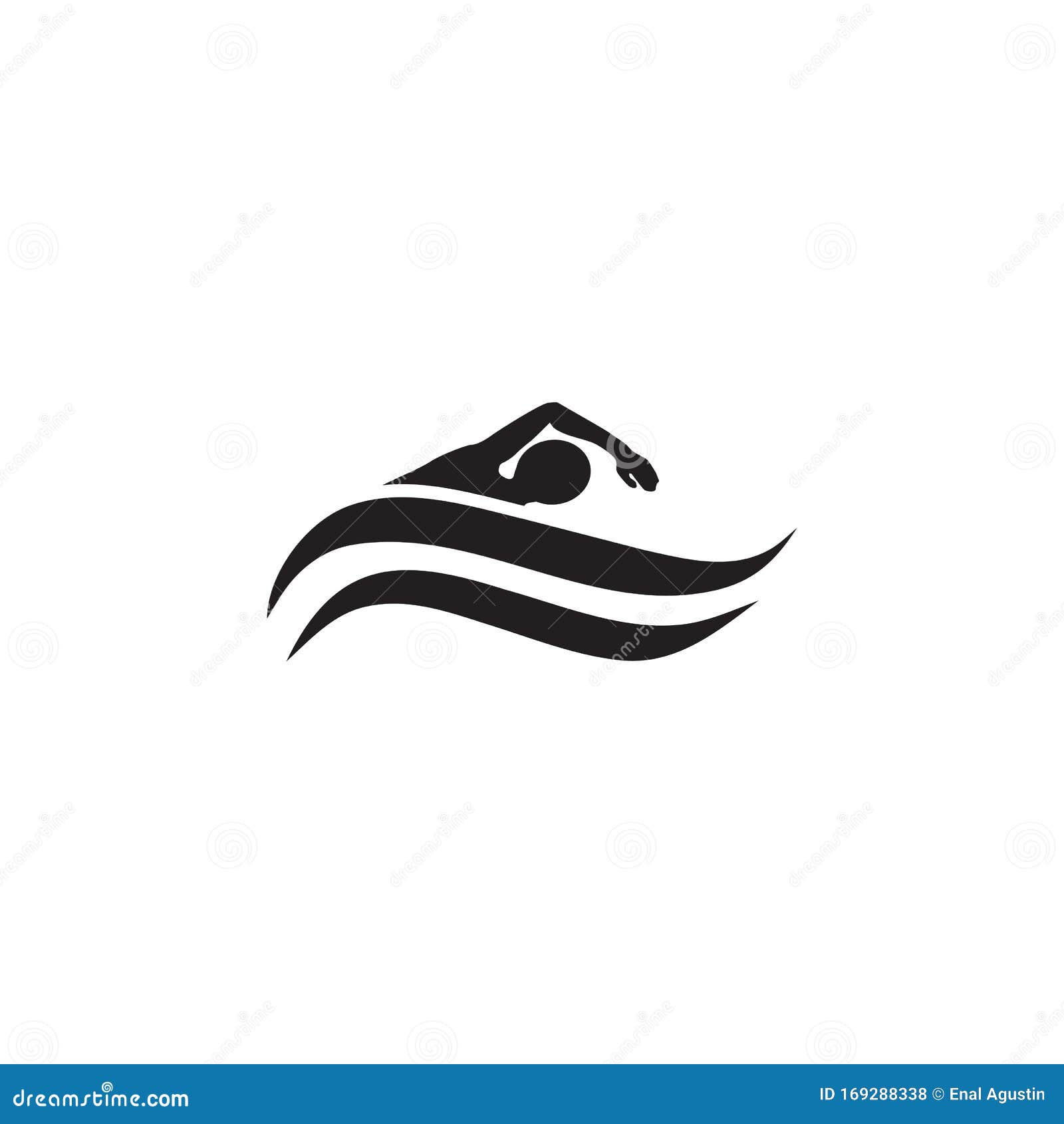 Download Swimming Club Logo Design Vector Template Stock Vector ...