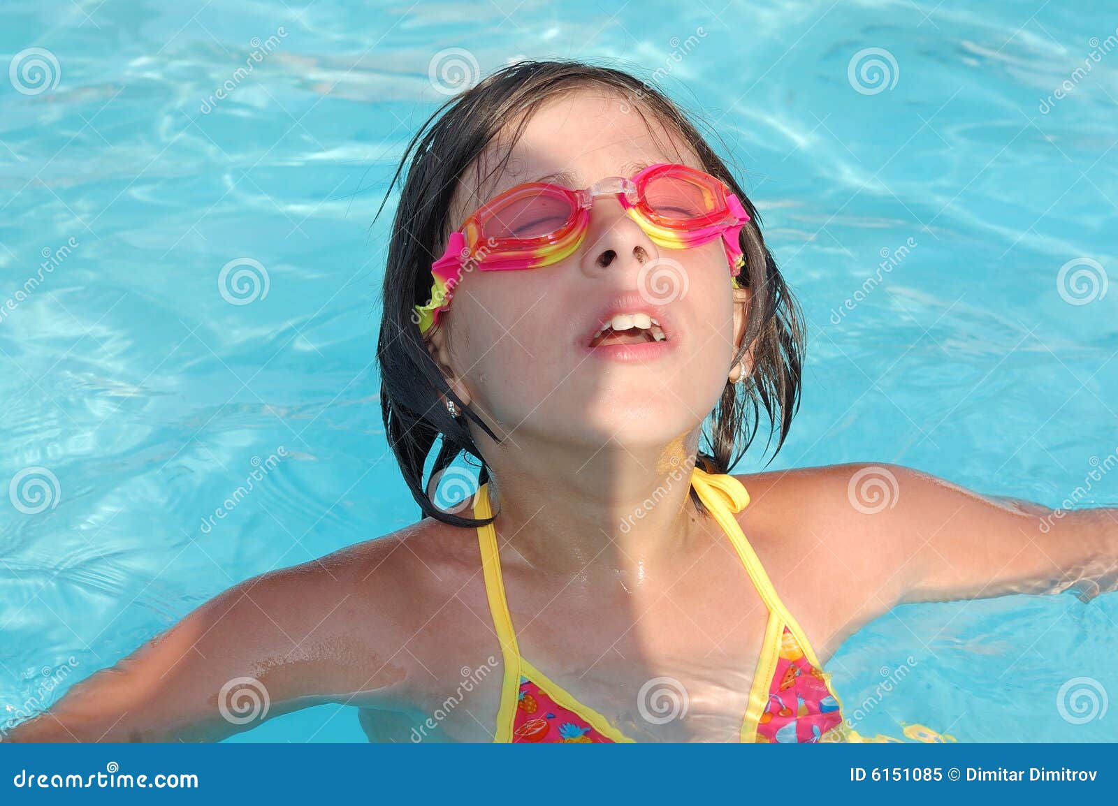Swimming Girl stock image. Image of teen, goggles, relax - 6151085