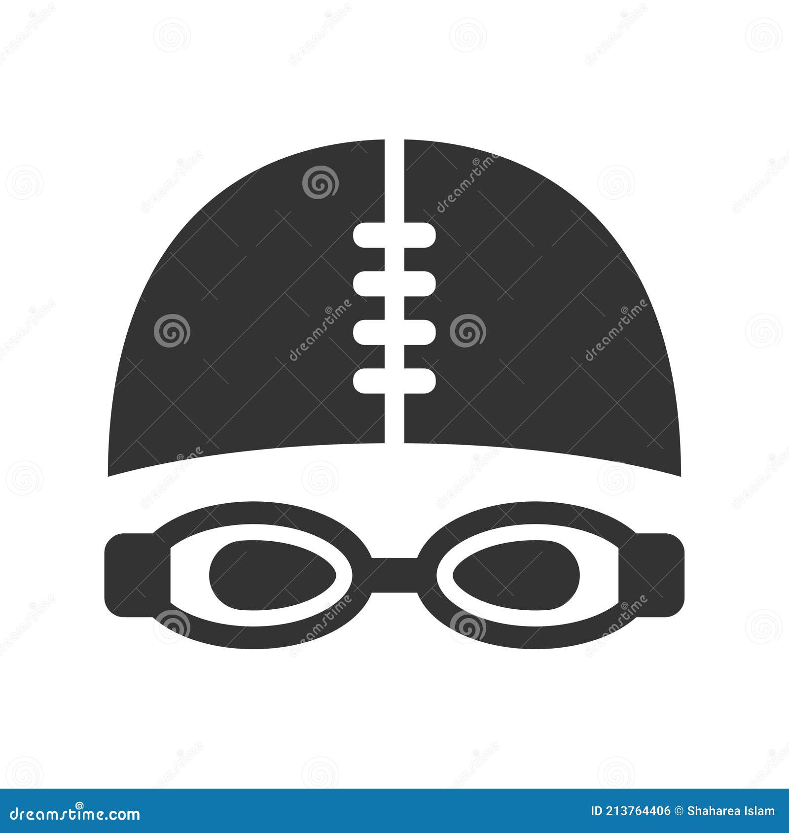 Swimming goggles icon stock vector. Illustration of symbol 213764406
