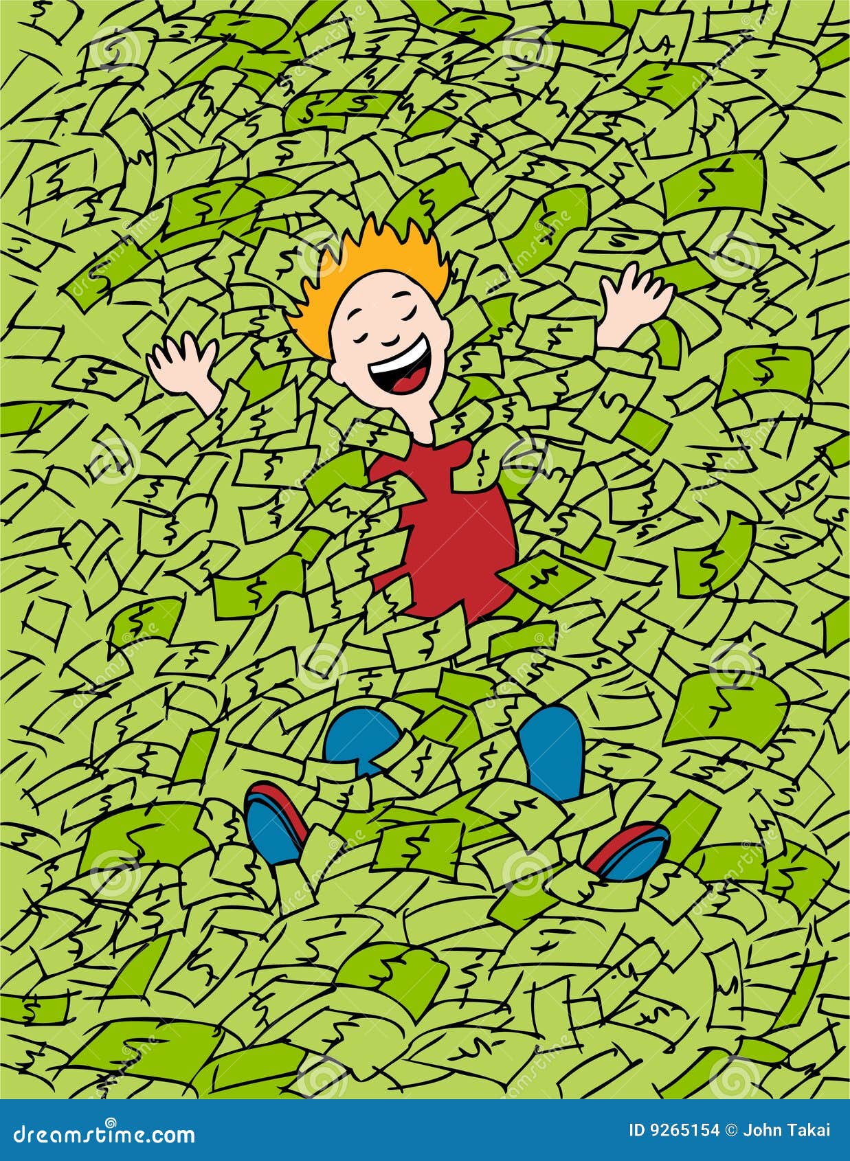 Swimming In Money Stock Images Image 9265154