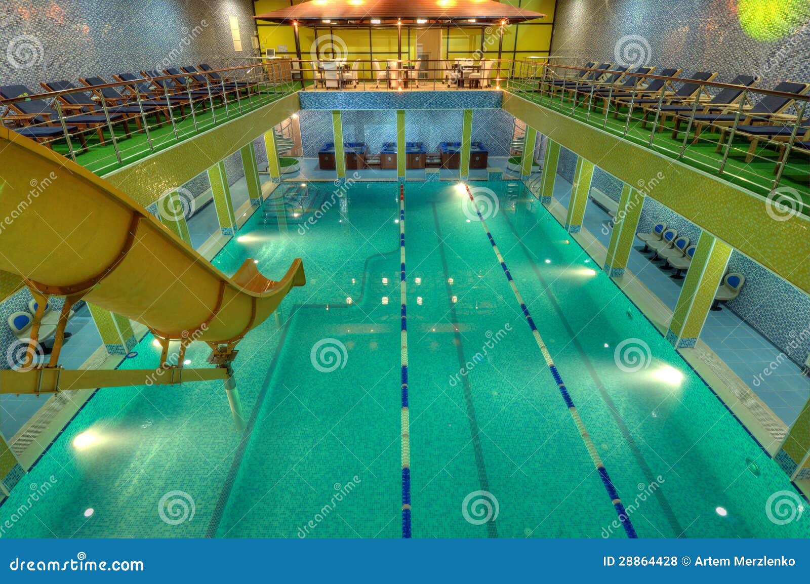 Swimming Pool in Aqua Center Stock Photo Image of refreshment, exotic