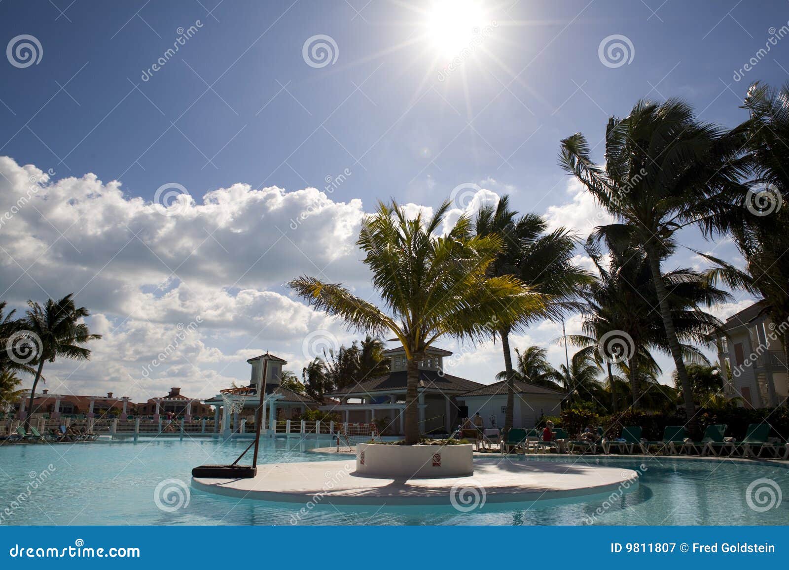 Swimmingpool in cuba stock image. Image of pool, sunshine 9811807