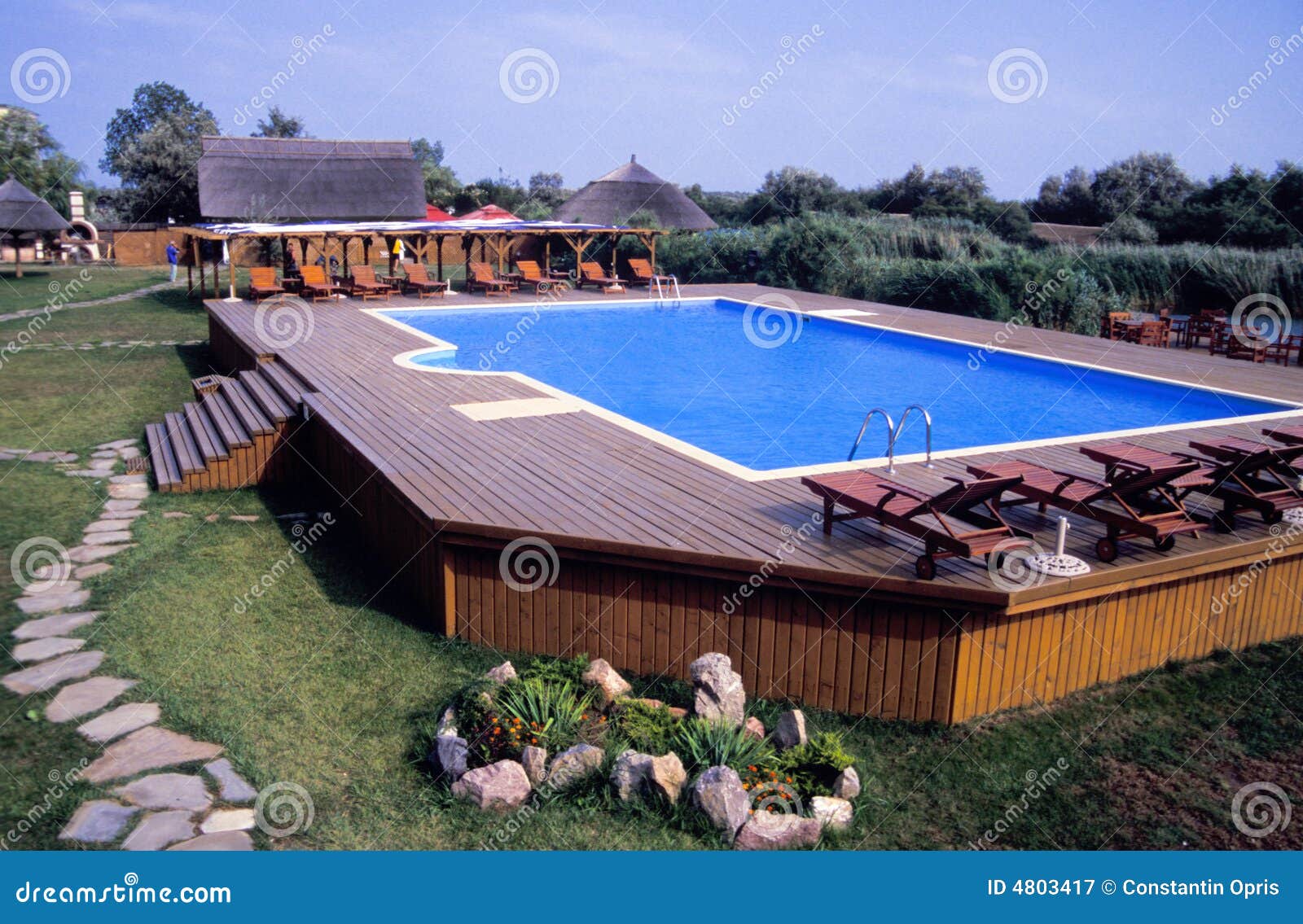 swimming pool and deck