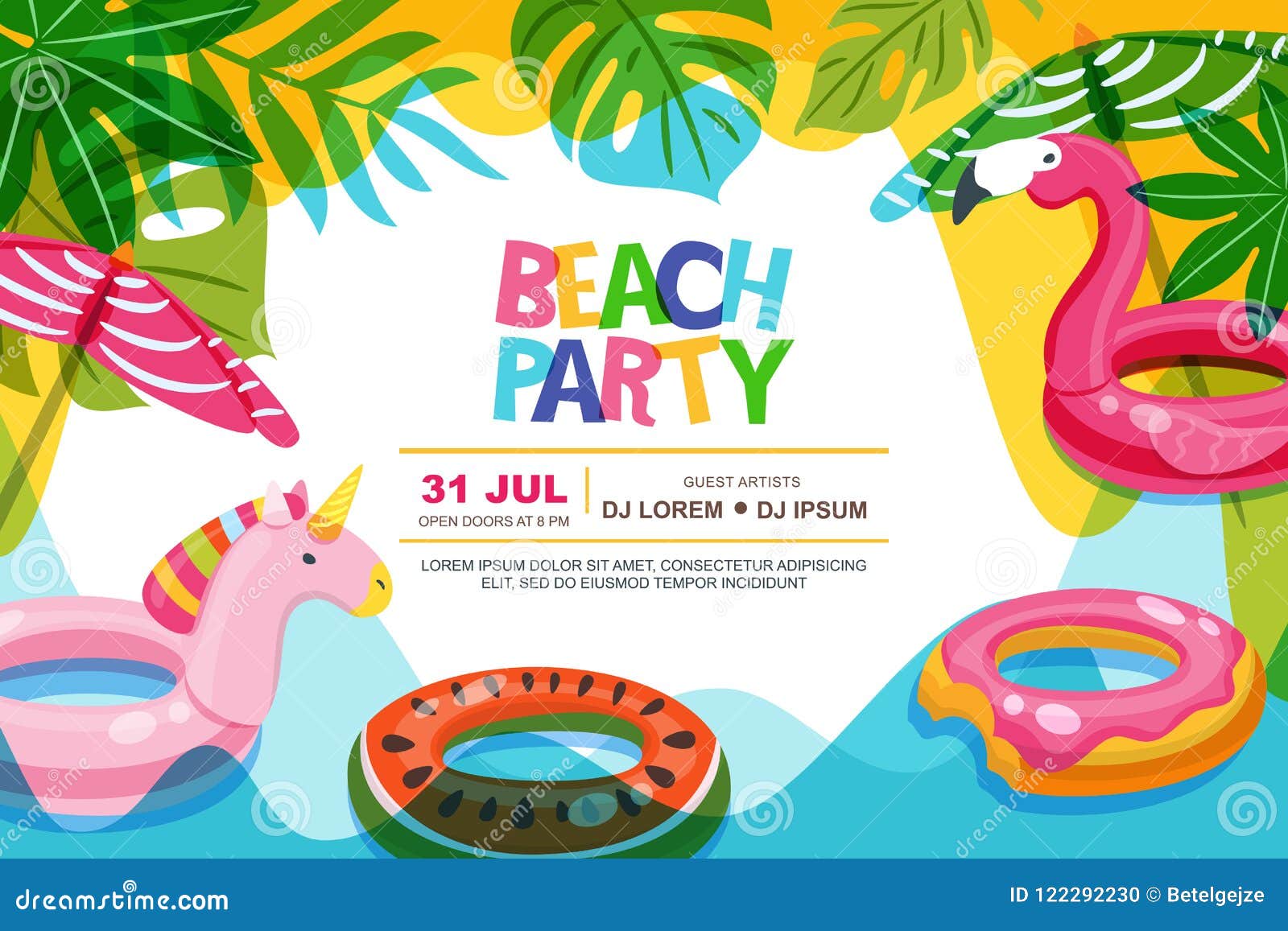 Pool Party Vector Art, Icons, and Graphics for Free Download