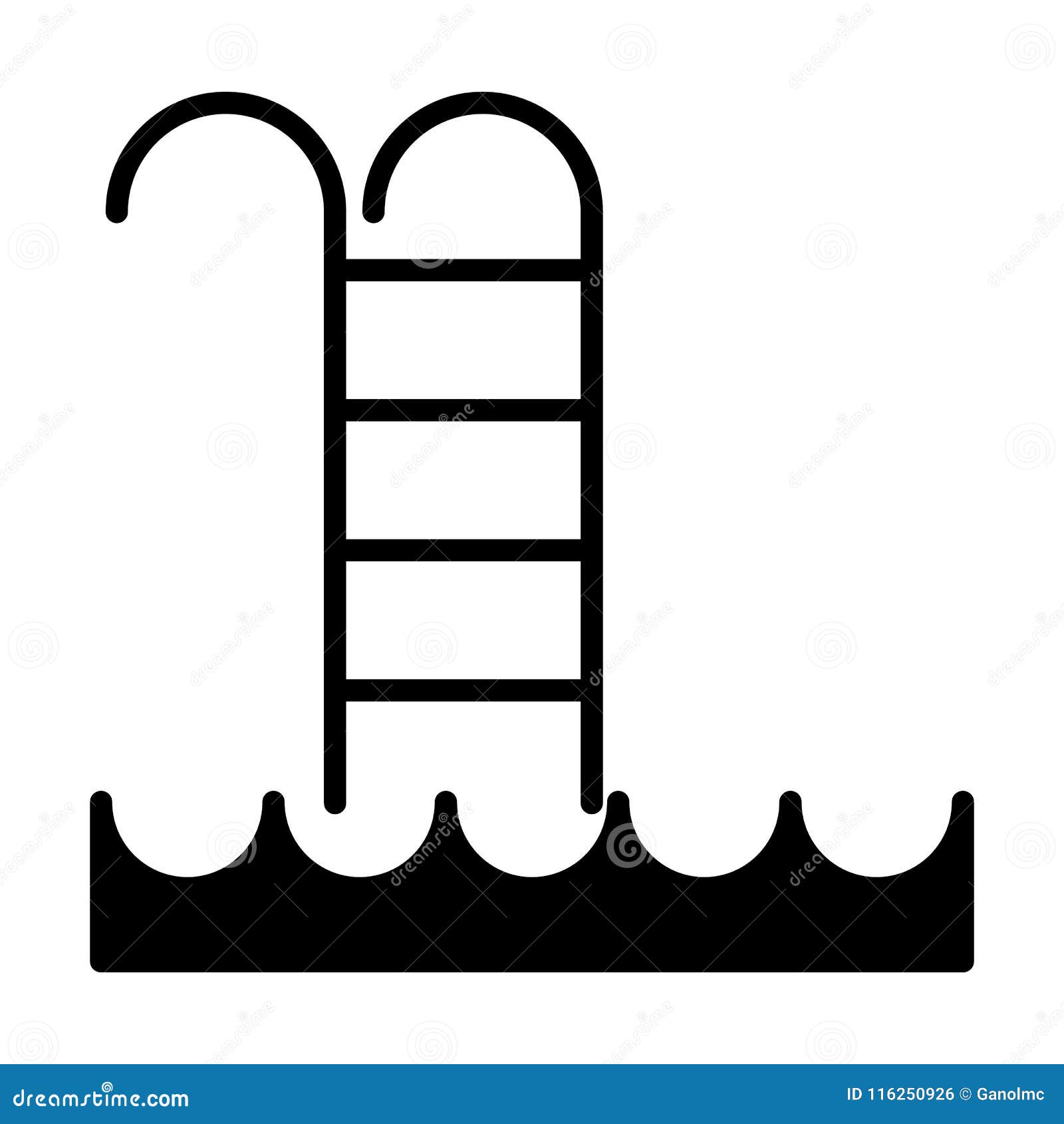swimming pool icon.  simple minimal 96x96 pictogram