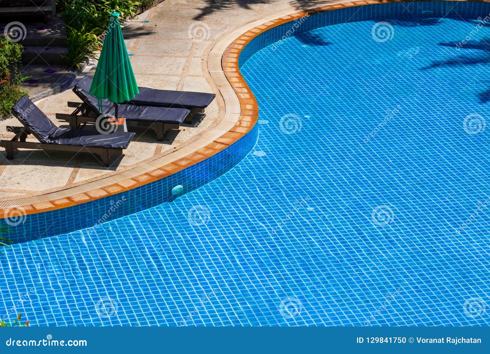 Swimming Pool with Relaxing Chairs Stock Photo Image of abstract