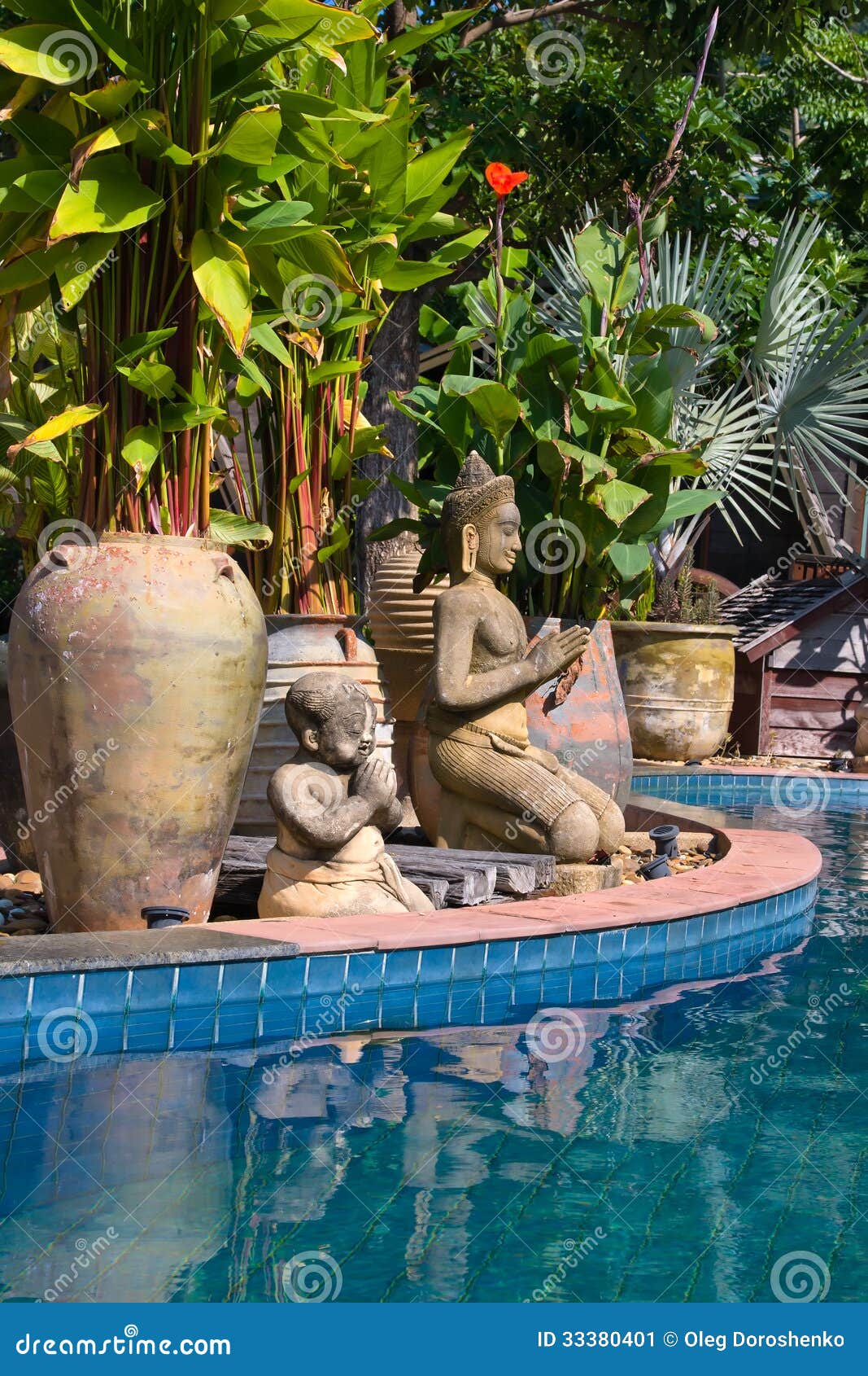 Swimming pool stock image. Image of exotic, asia, blue 33380401