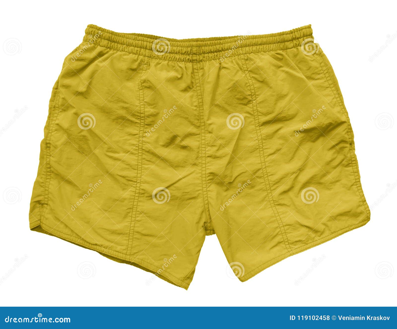 Swimming shorts - yellow stock photo. Image of trunks - 119102458