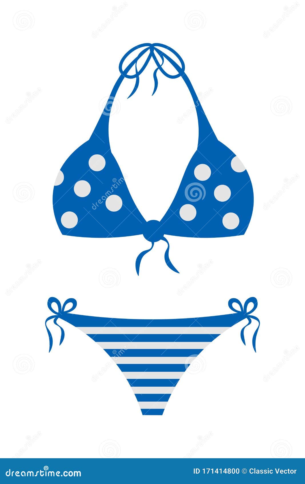 Swimsuit Vector Cartoon Illustration Stock Vector Illustration Of Panties Leisure 171414800