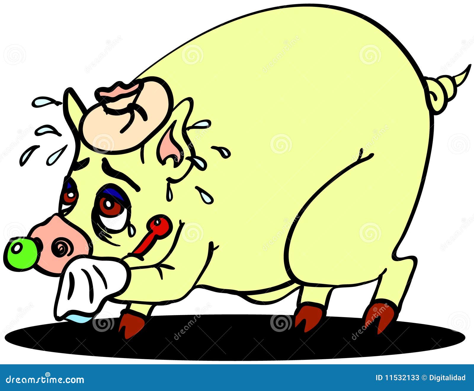Swine гриппа. страдание свиньи гриппа