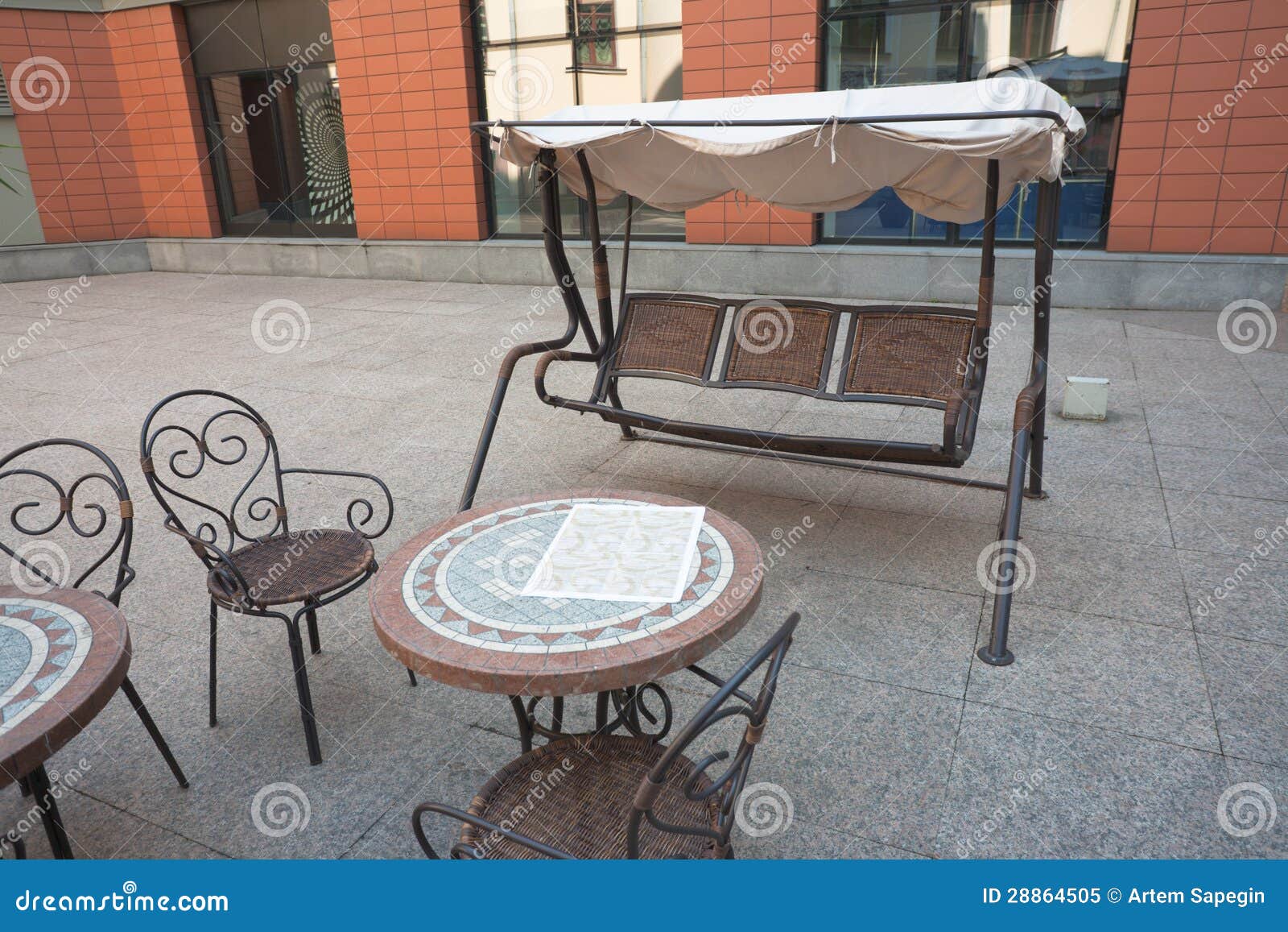 Swing in cafe stock image. Image of menu, summer, gourmet 28864505