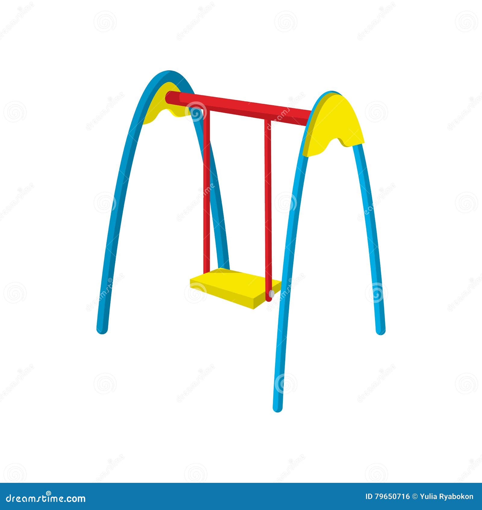 Swing cartoon icon stock vector. Illustration of icon 79650716