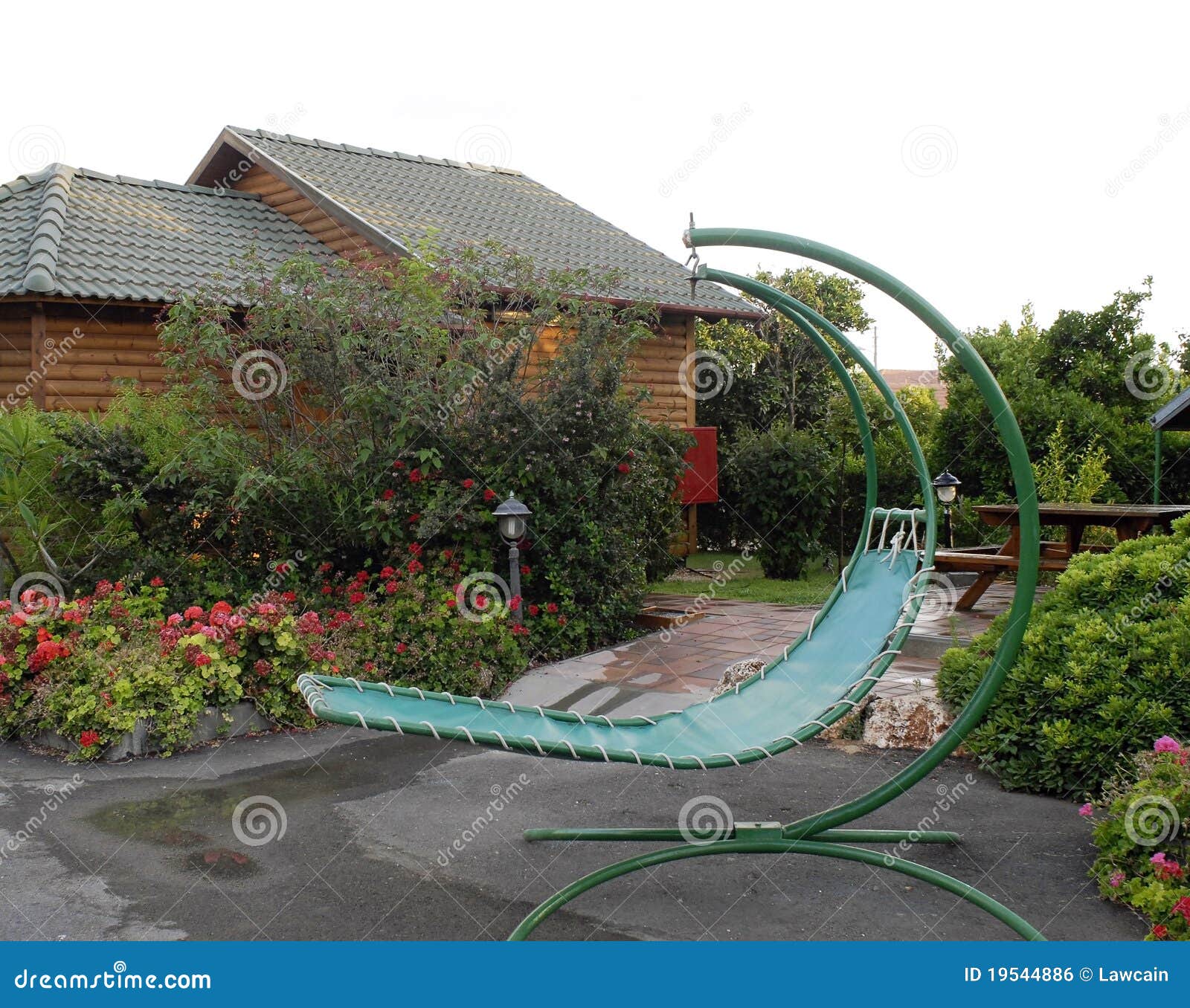 Swing Lounge stock photo. Image of home, luxury, natural 19544886