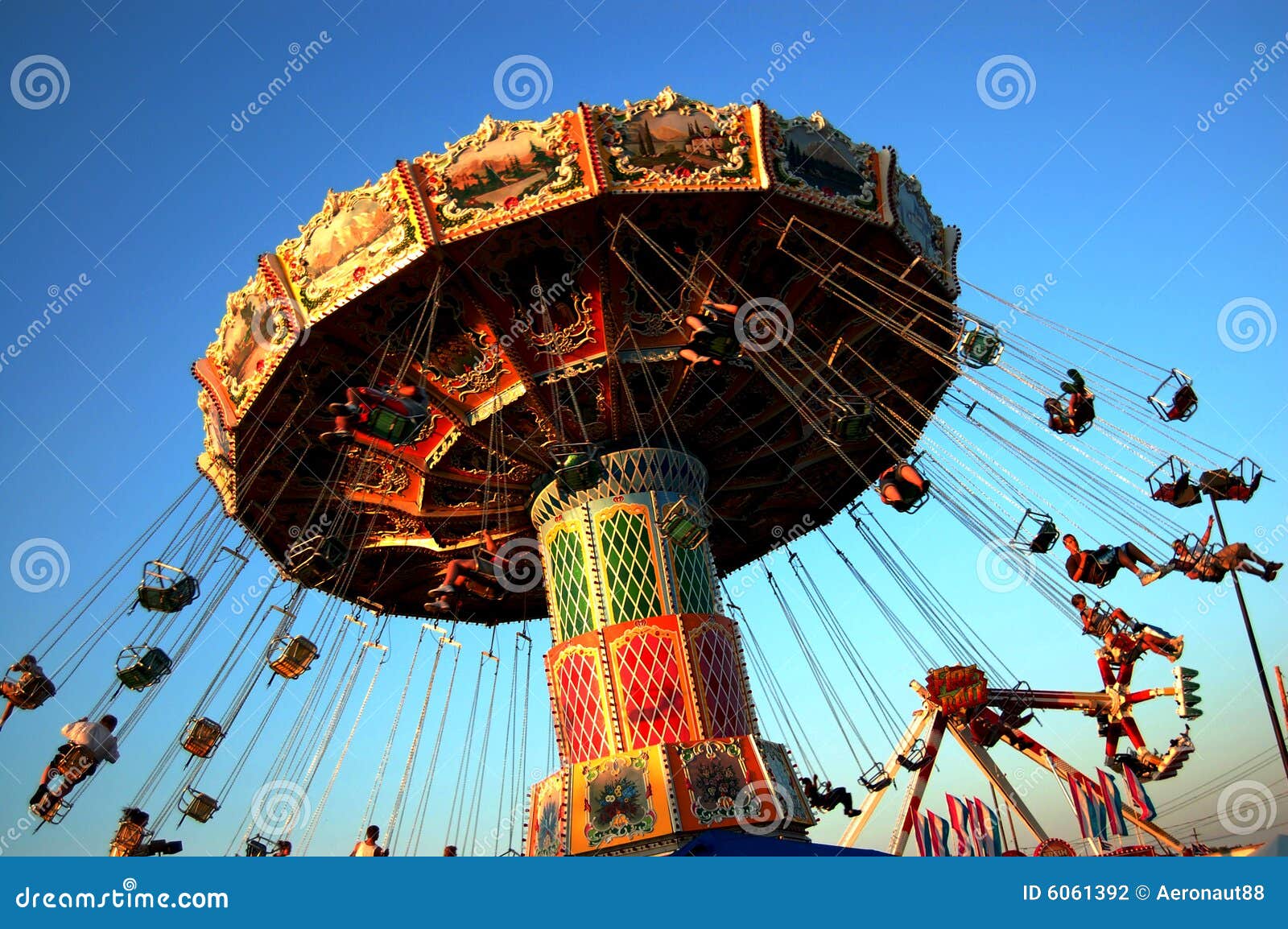 Swing s the Thing stock photo. Image of dusk, swing, amusement 6061392