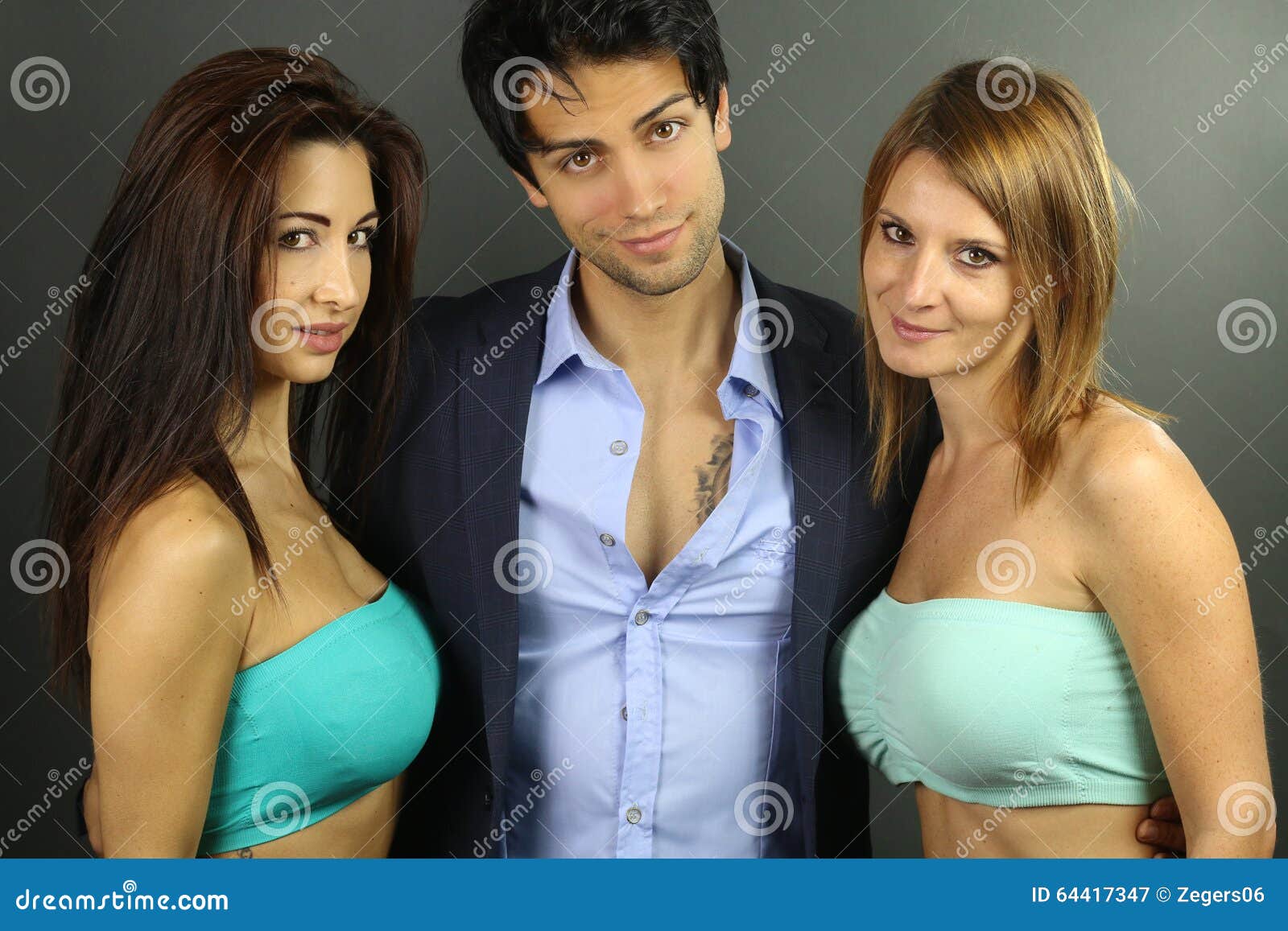 swinger couple and girl