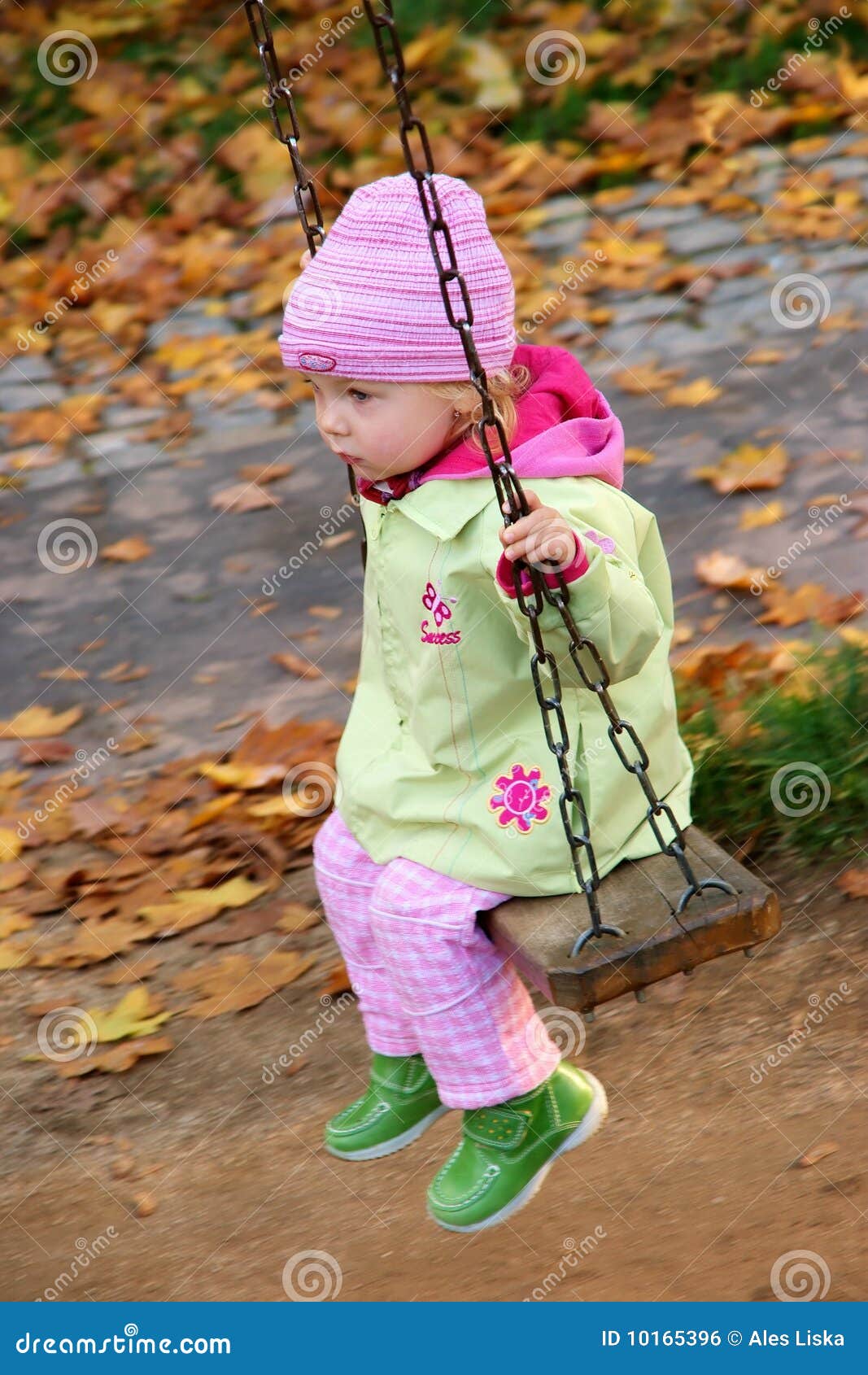 Swinging baby stock photo. Image of swinging, play, swing 10165396