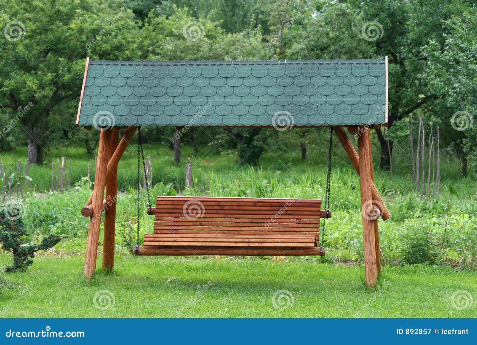 Swinging bench stock image. Image of garden, rest, bench 892857