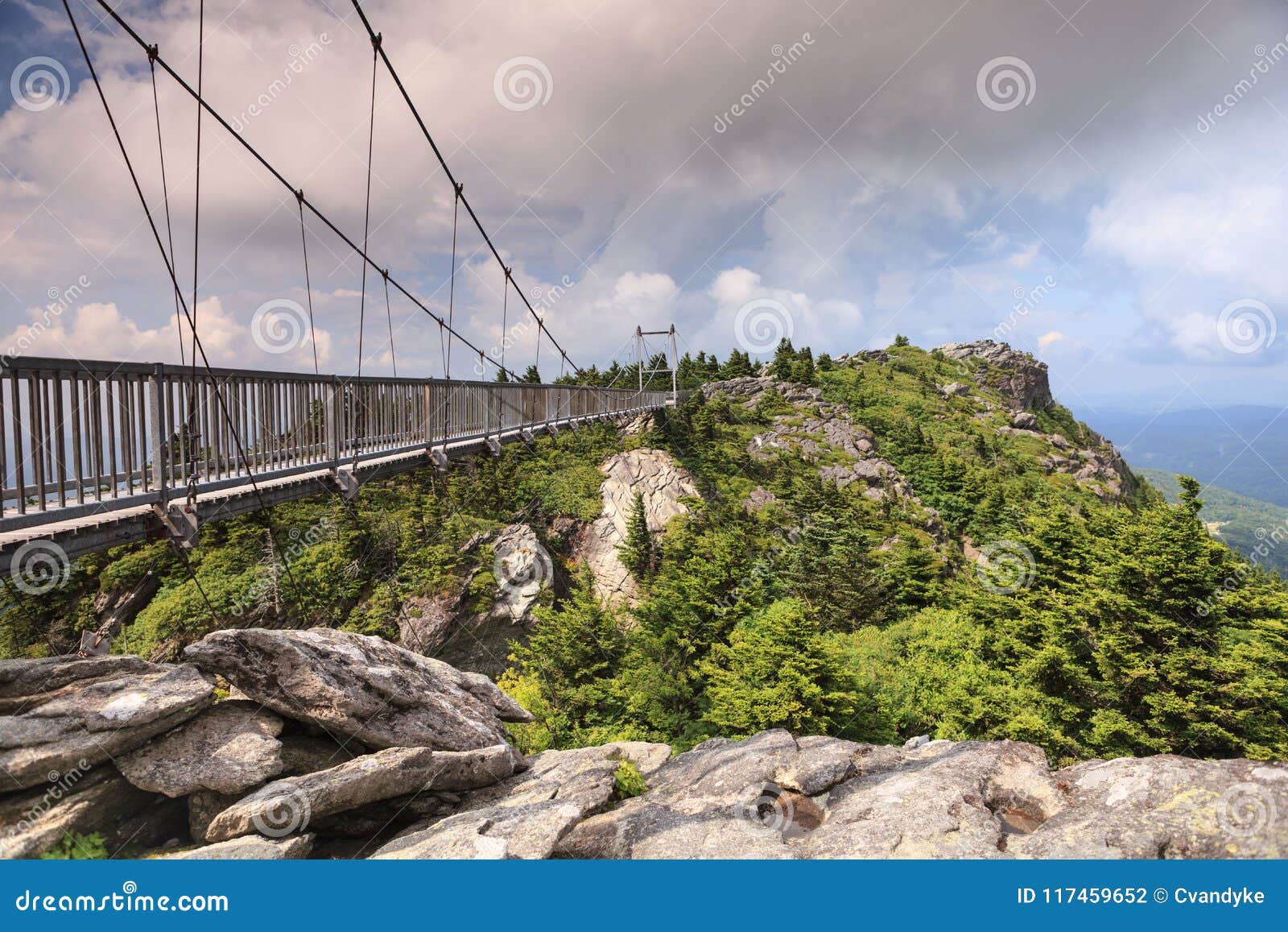 swinging bridge on grandfather mountain north carolina wnc