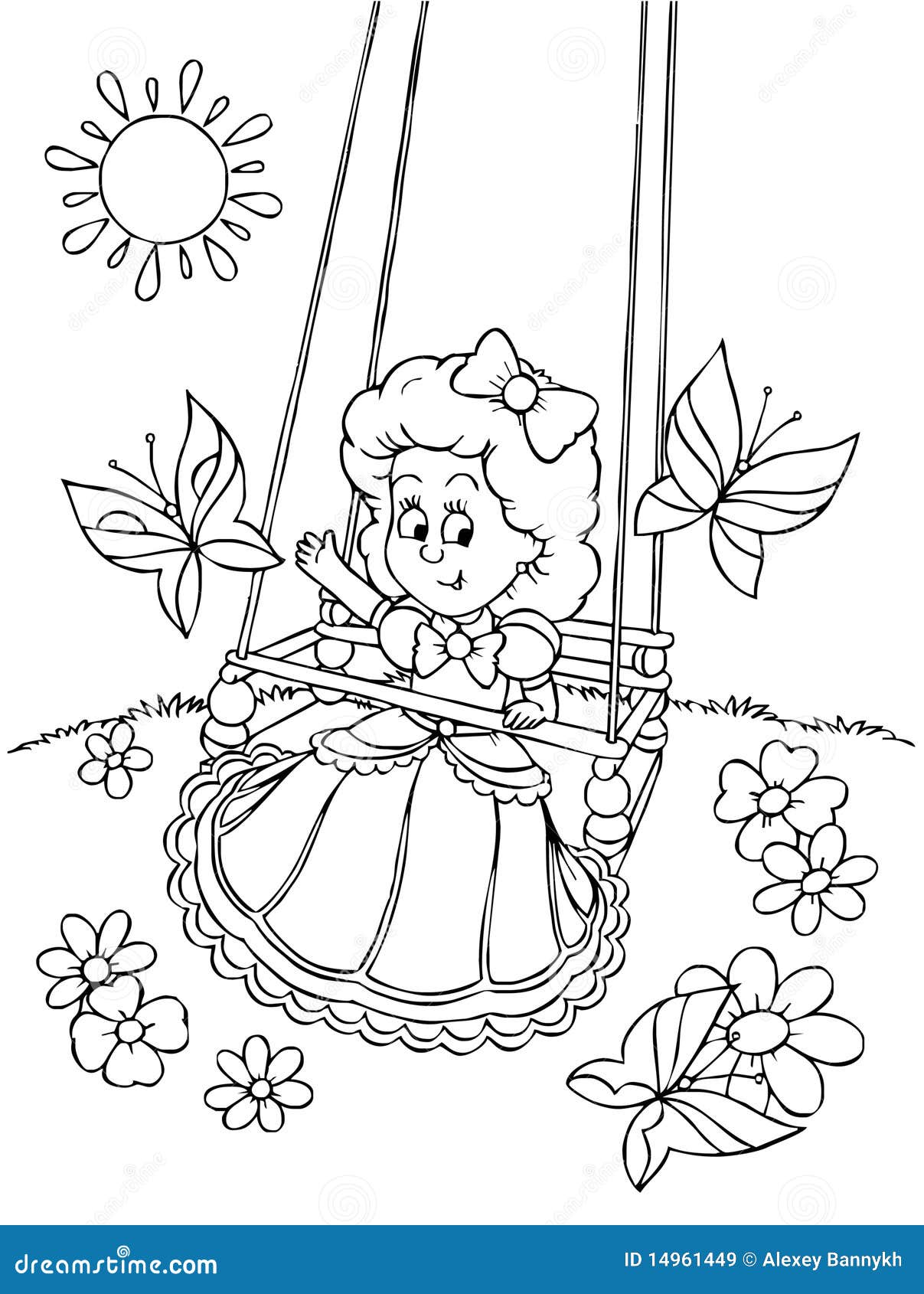 Swinging Girl Royalty Free Stock Images Image 14961449