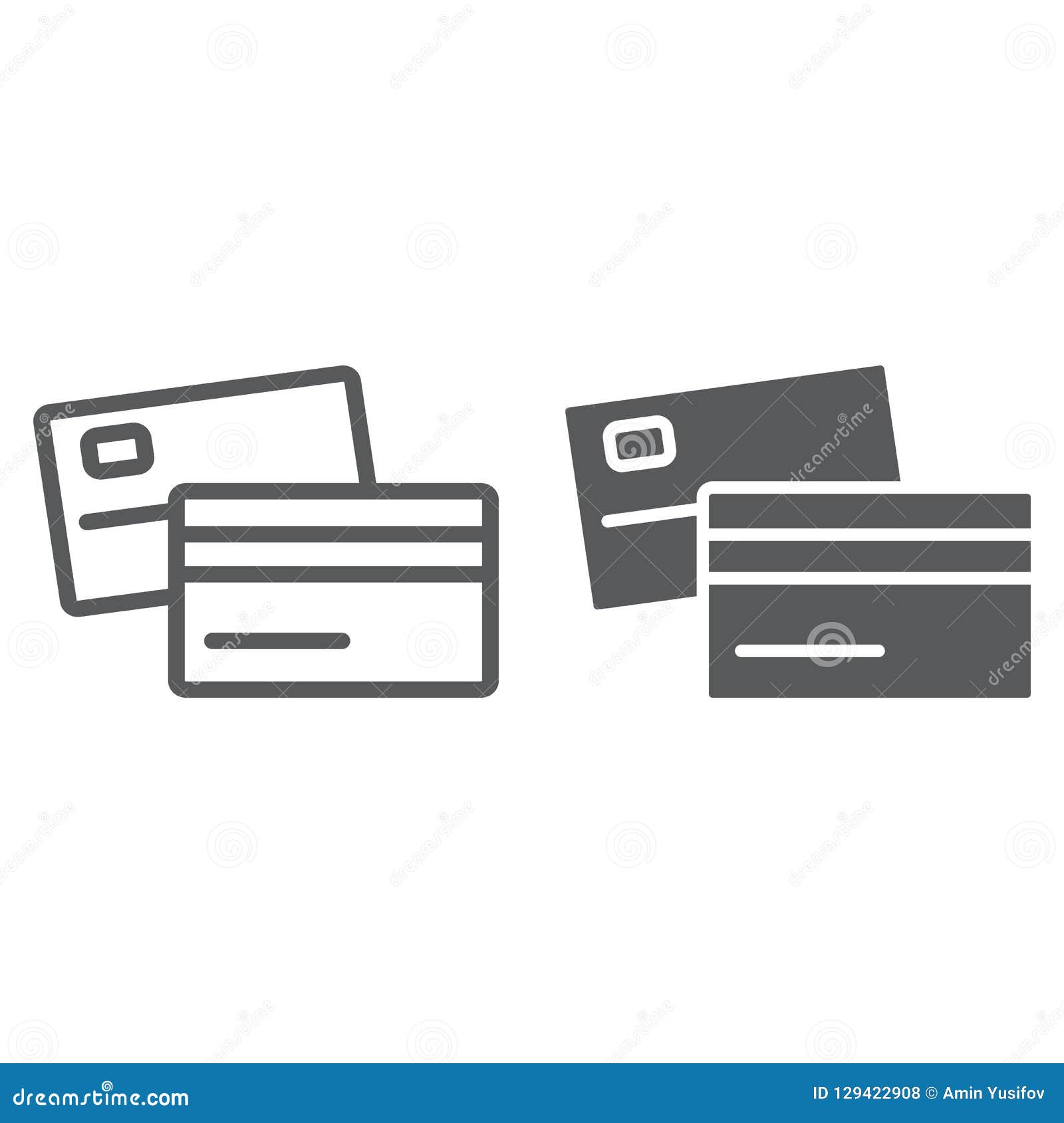 Hand swipe credit card during purchase flat icon for apps and websites  Stock Vector