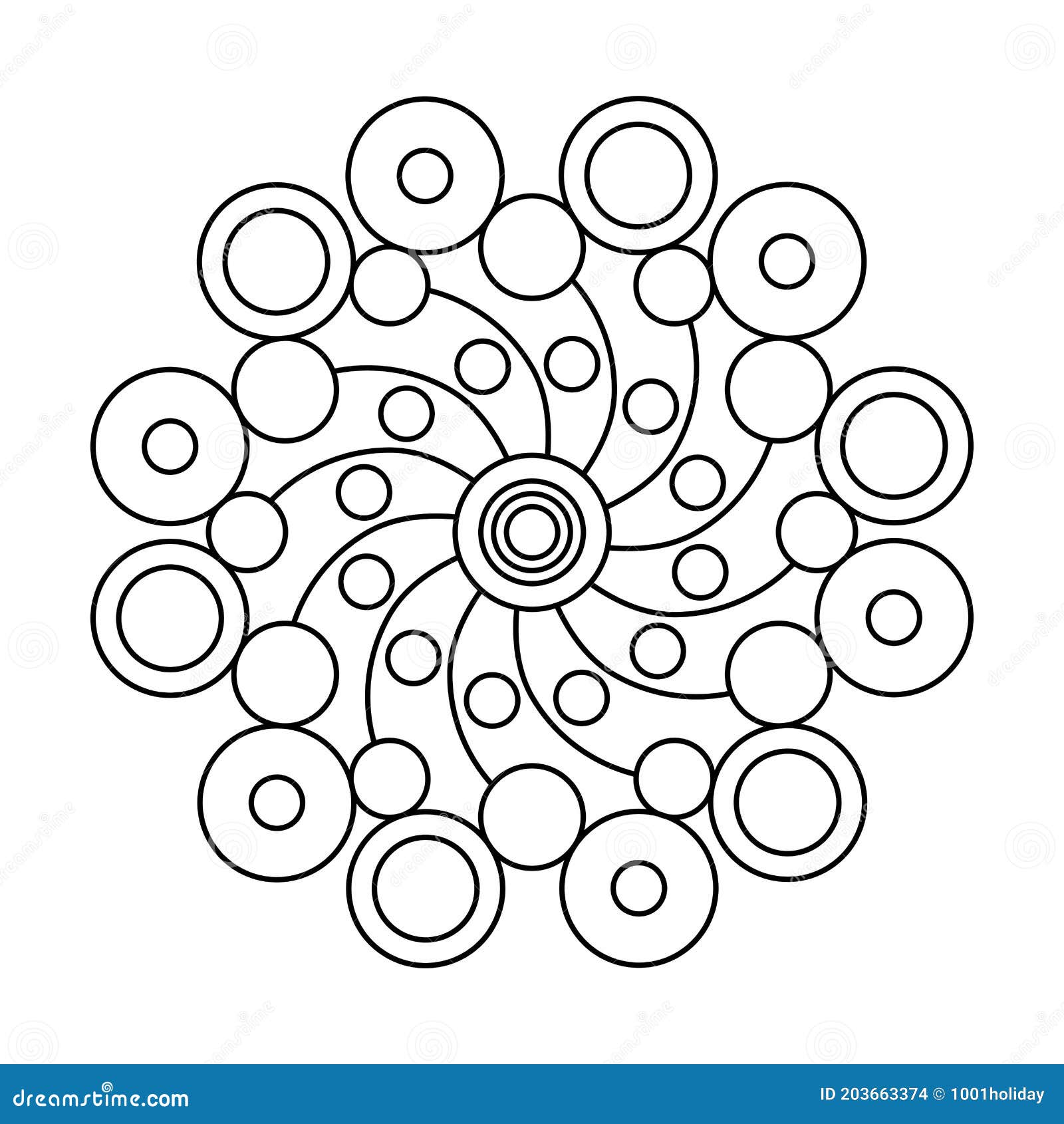 How to make different shapes in dot mandala painting. (Swooshes