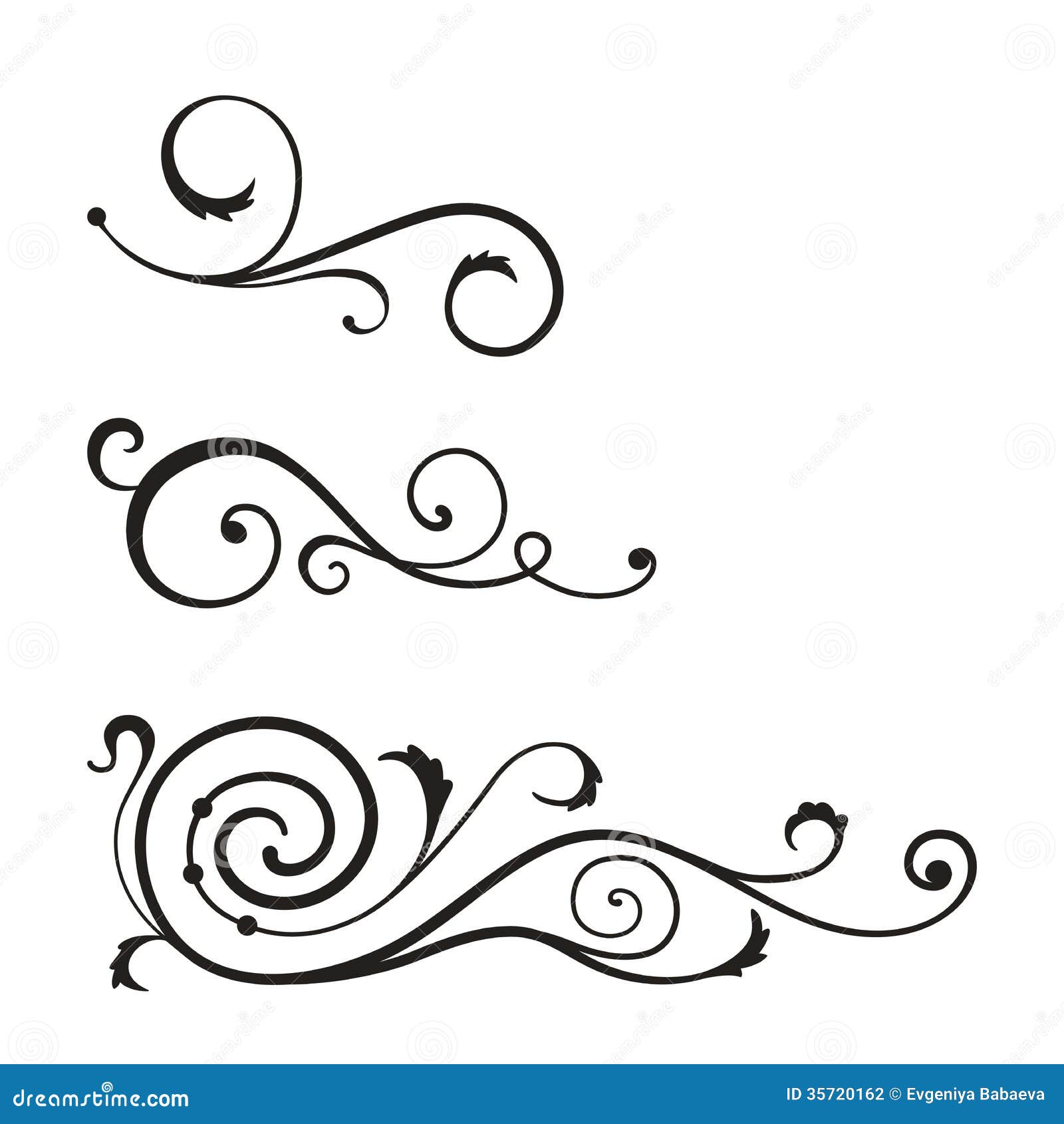 Download Swirl Elements For Design. Stock Photography - Image: 35720162