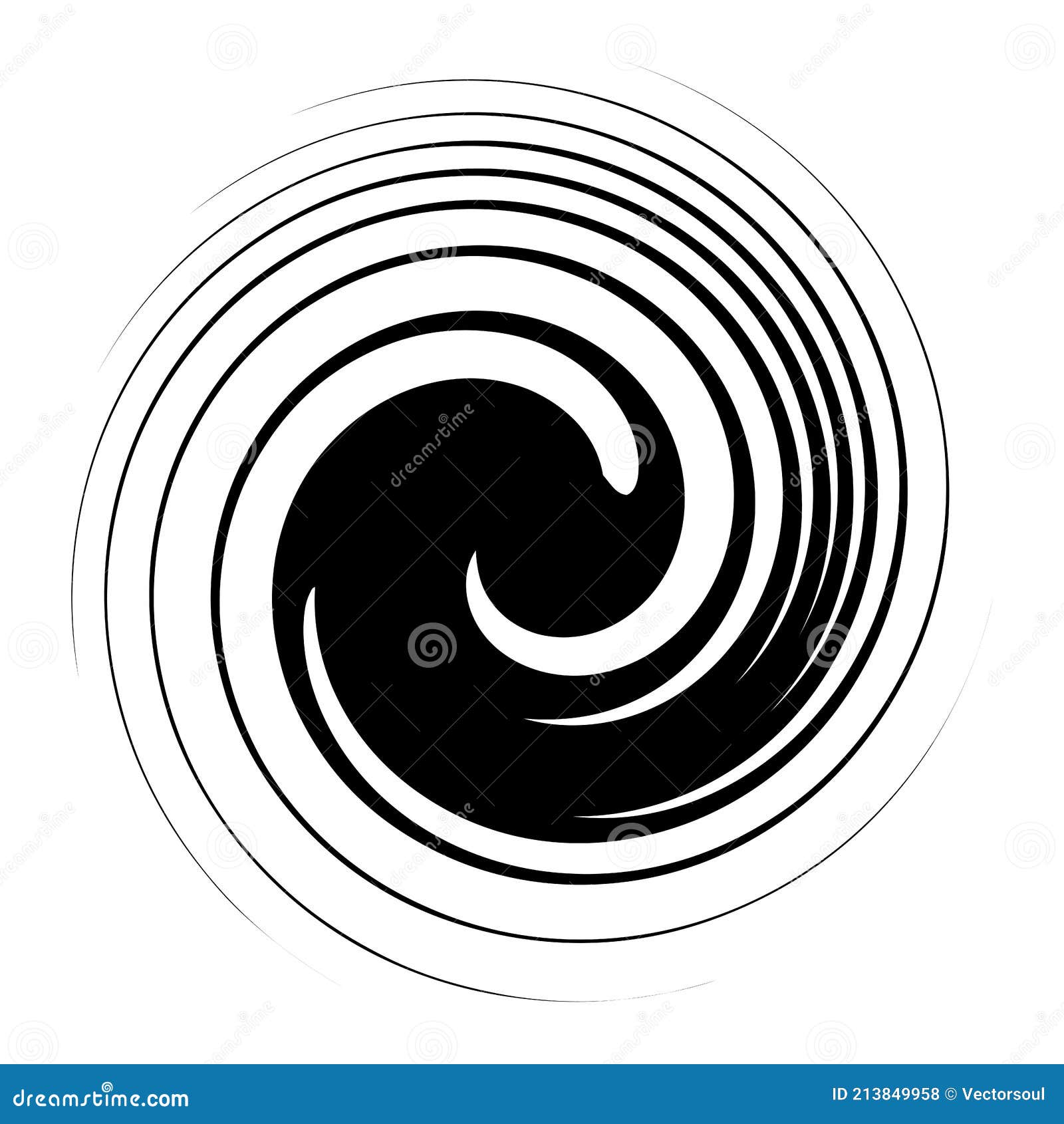 swirl, twirl, spiral , . motif with rotation, torsion effect