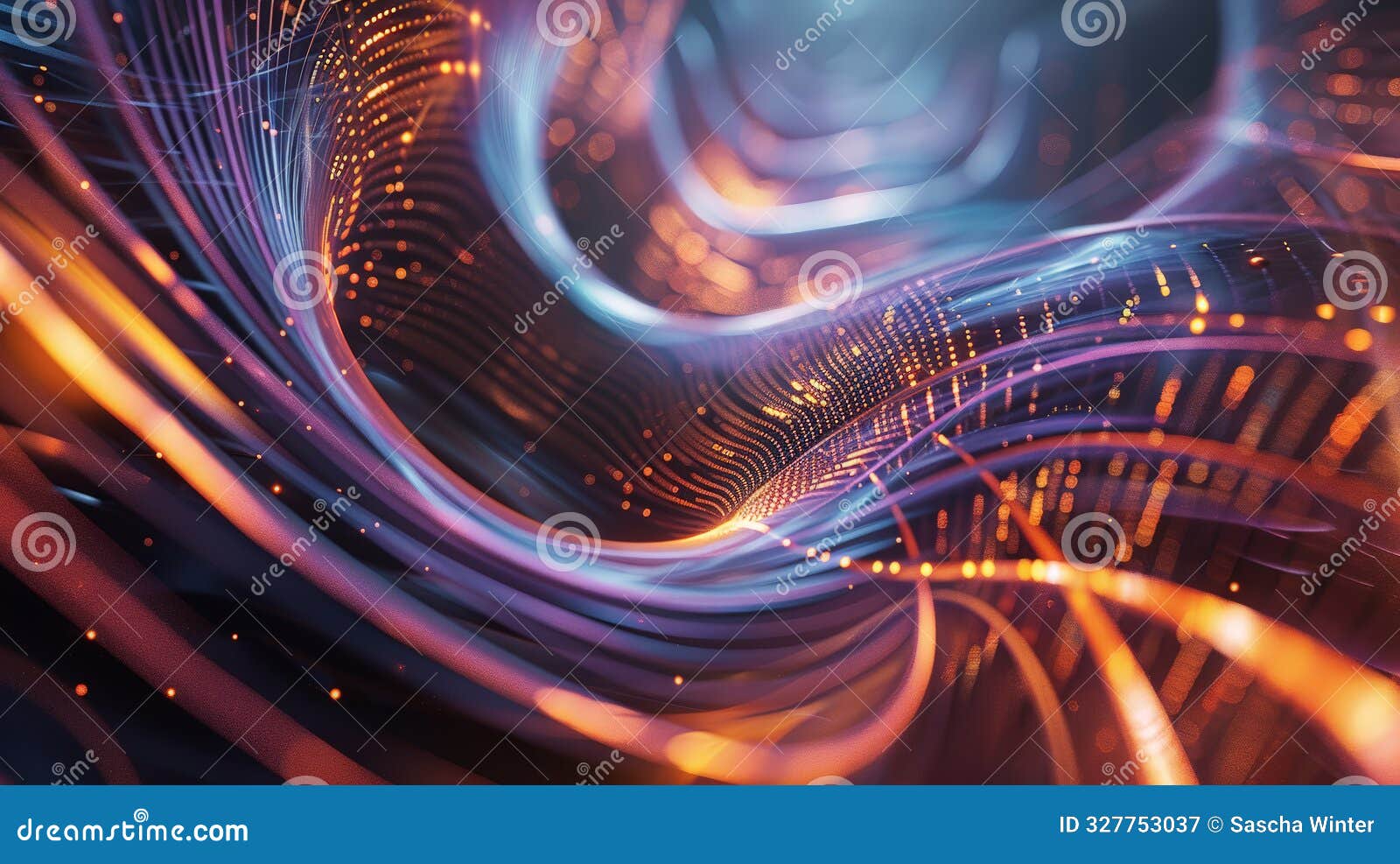 swirling vortex of data flow. generative ai
