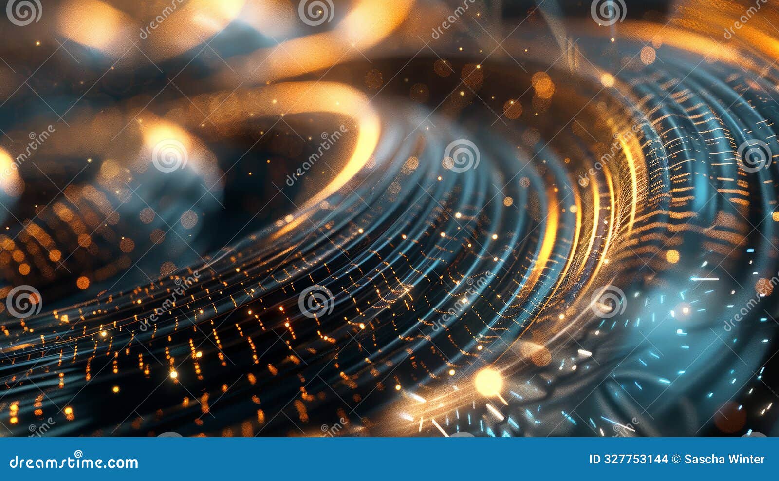 swirling vortex of data flow. generative ai