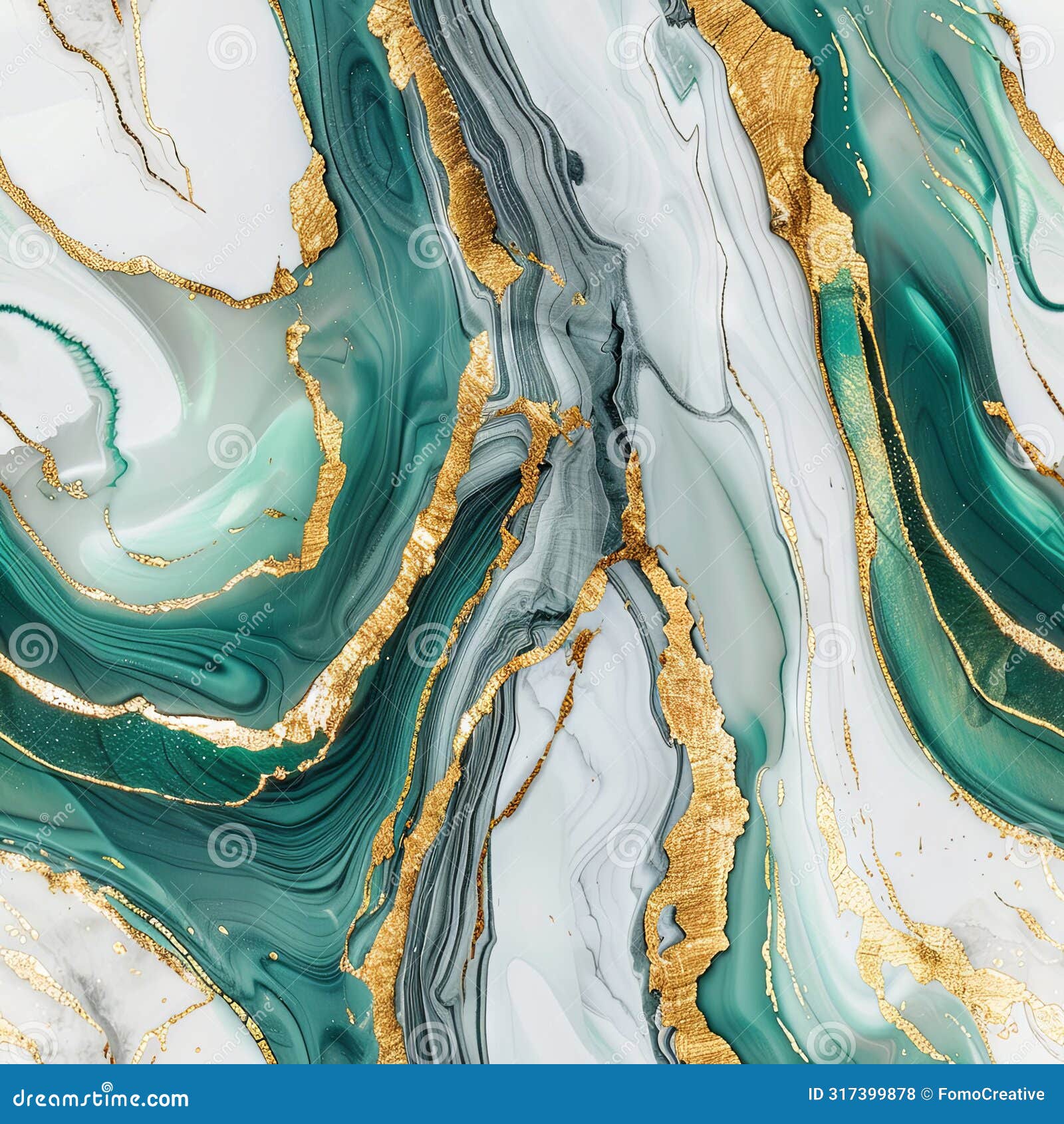 Swirling White Veins And Subtle Gold Accents Define This Exquisite