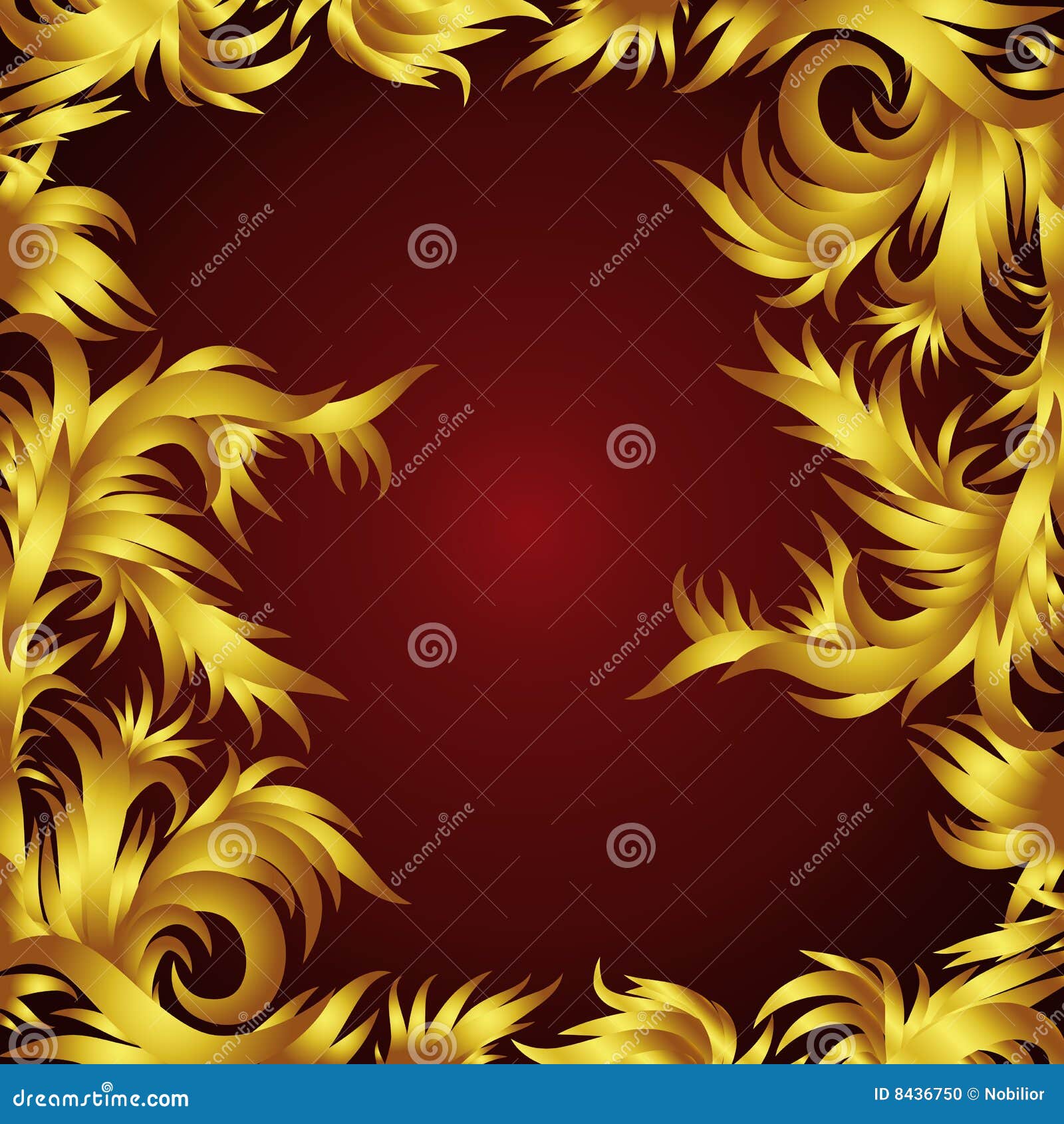 Swirls Frame Background stock vector. Illustration of design - 8436750