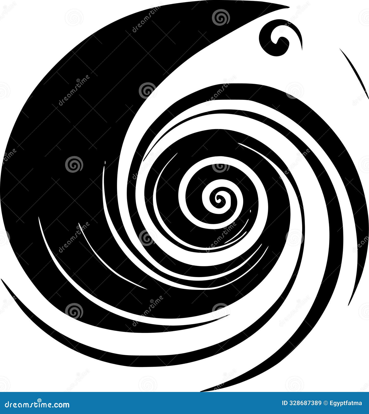 swirls - minimalist and flat logo -  