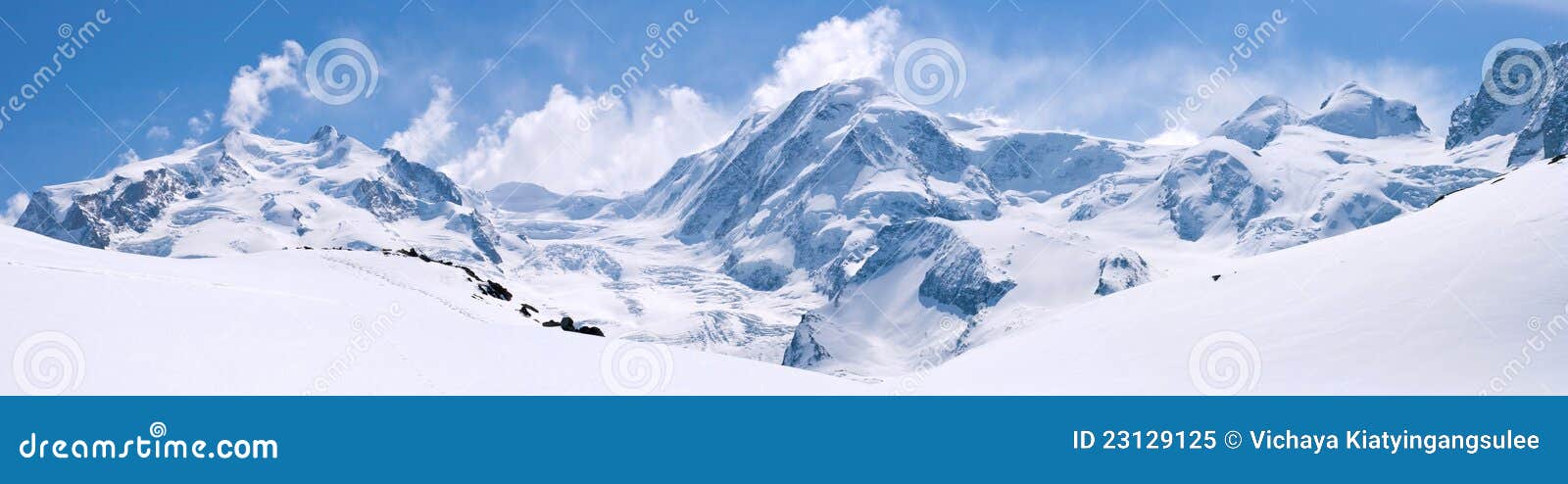 swiss alps mountain range landscape