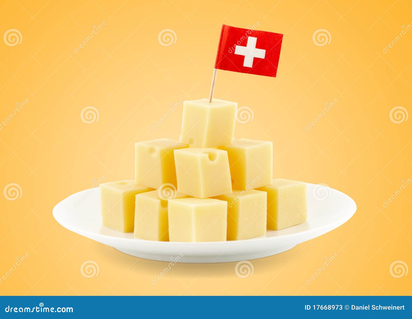 Swiss cheese cubes stock image. Image of yellow, blocks 17668973