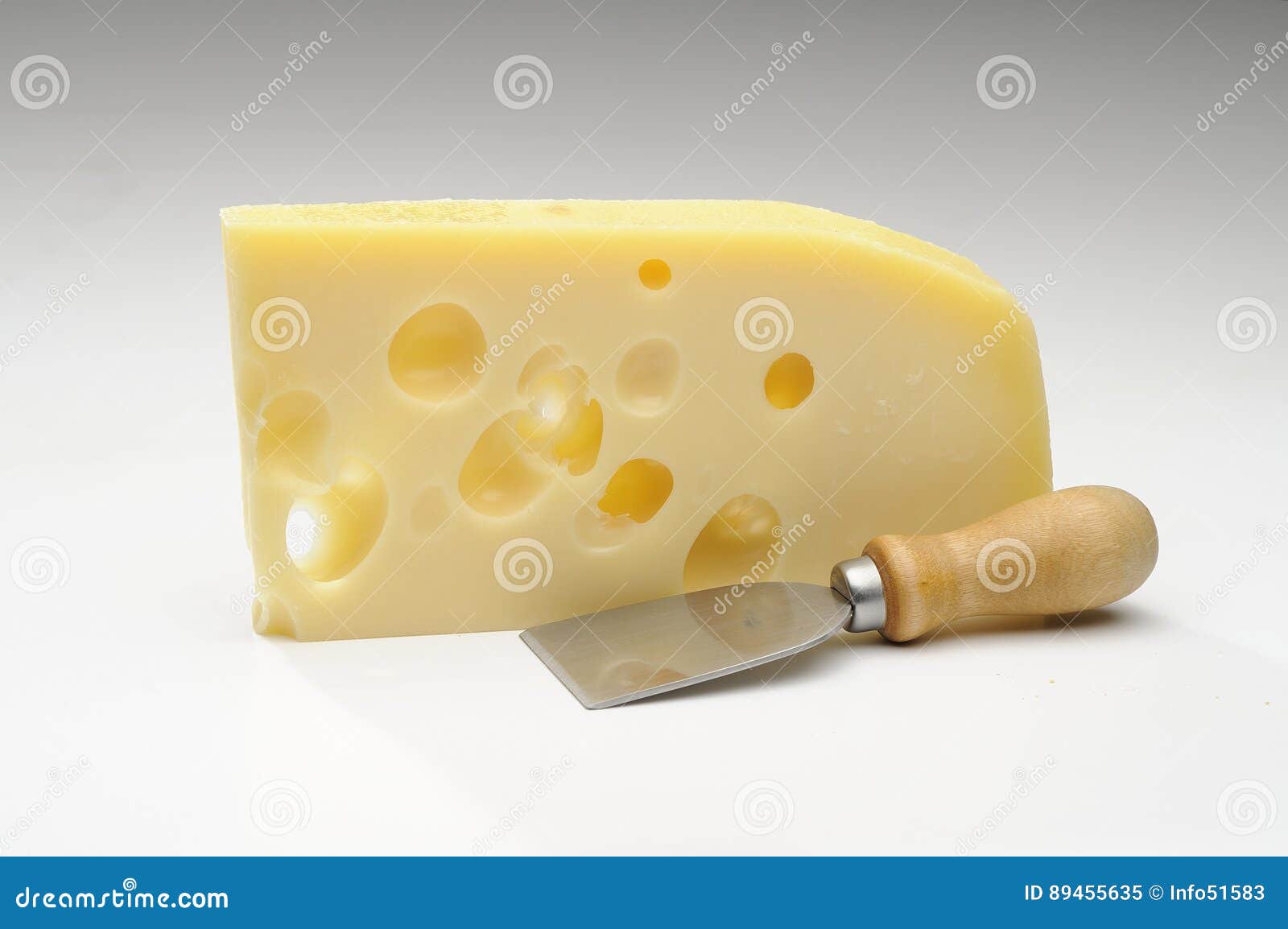Swiss Emmental Cheese with Holes Stock Image Image of cheese, white