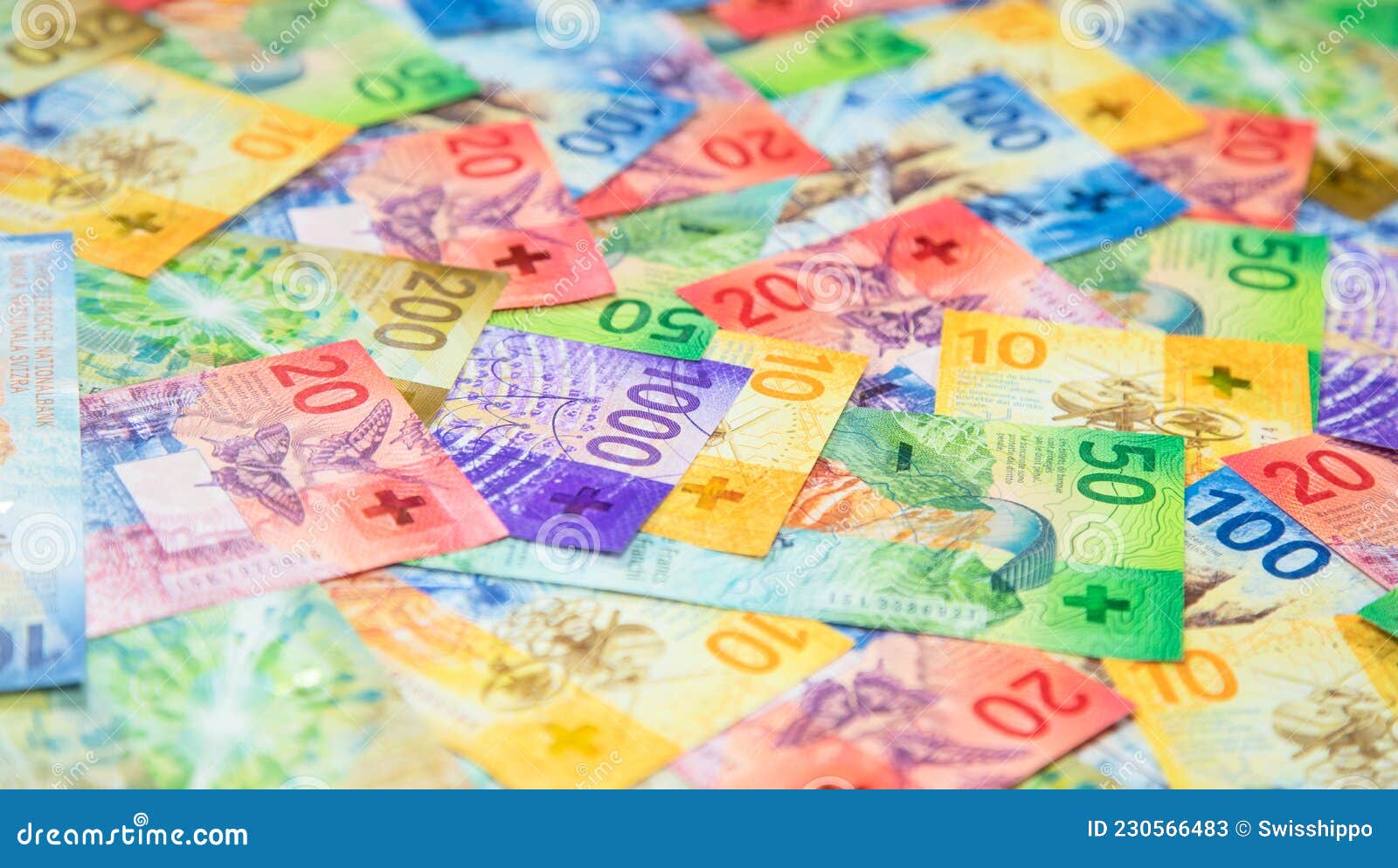 Swiss francs stock image. Image of credit, national 230566483