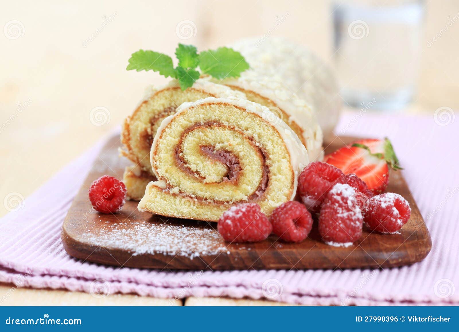 Swiss roll stock photo. Image of filling, confectionery 27990396