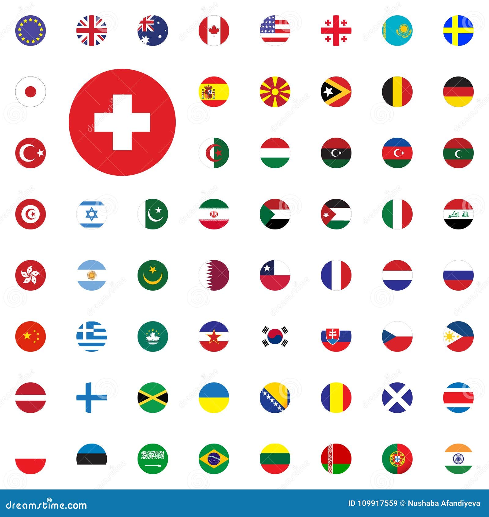 Download Swiss Round Flag Icon. Round World Flags Vector ...